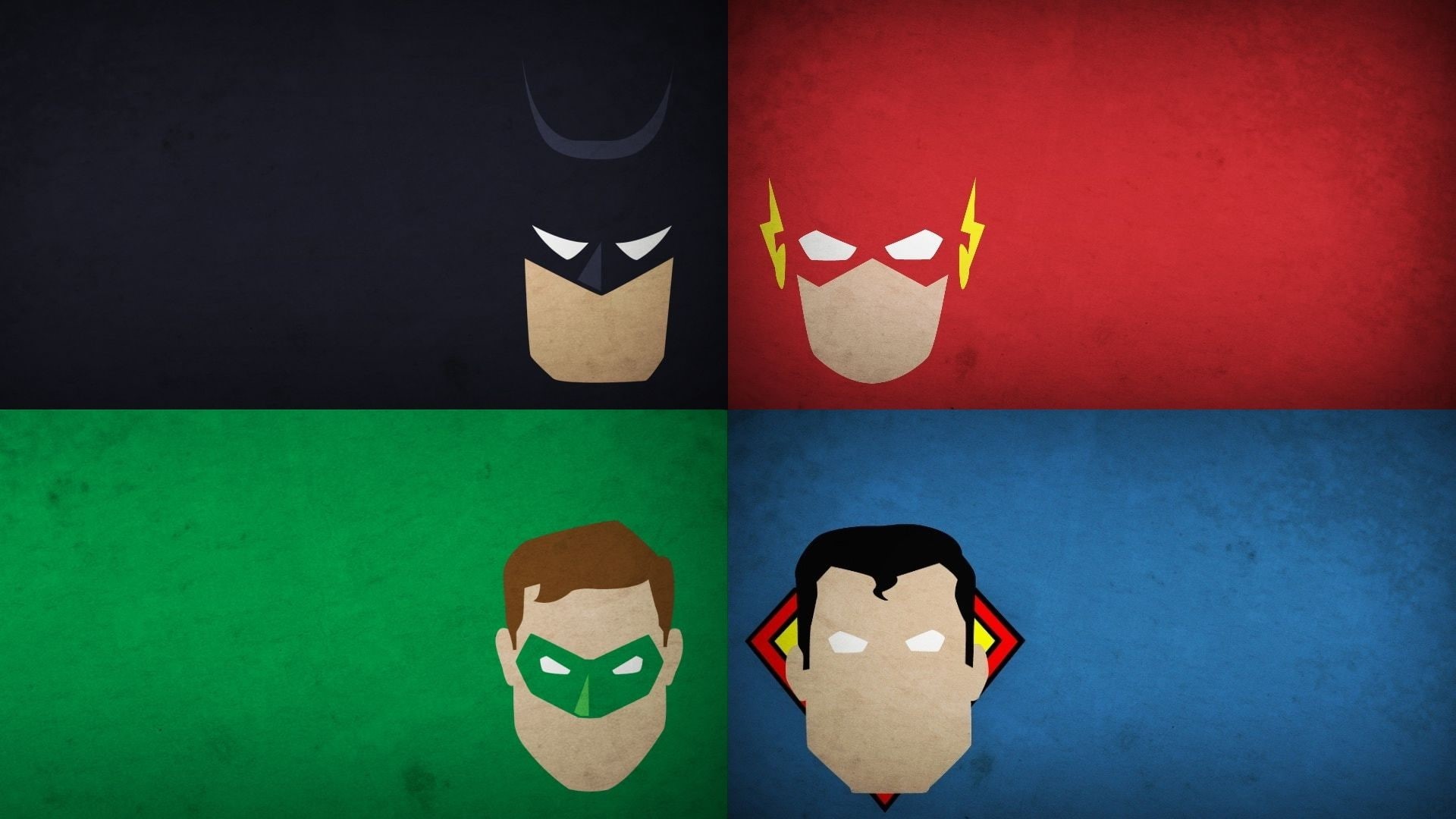 batman, lantern, cartoon/comic, green, superman, league, justice, the, hd, flash, 1080P, HD Wallpaper