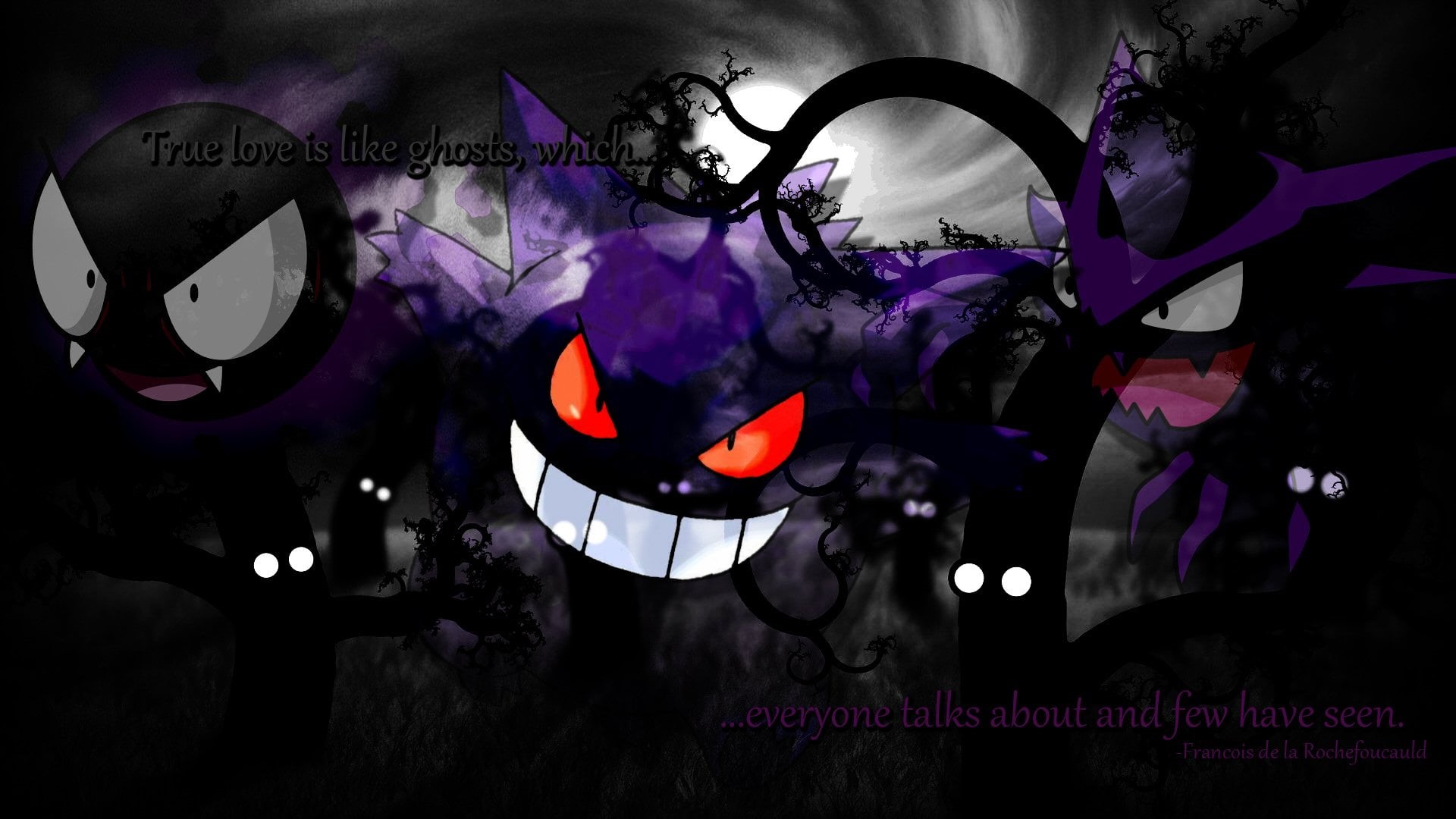 clubbing, art and craft, light, indoors, fashion, Haunter (Pokémon), illuminated, Gastly (Pokémon), disguise, character, Gengar (Pokémon), music, electric light, HD Wallpaper