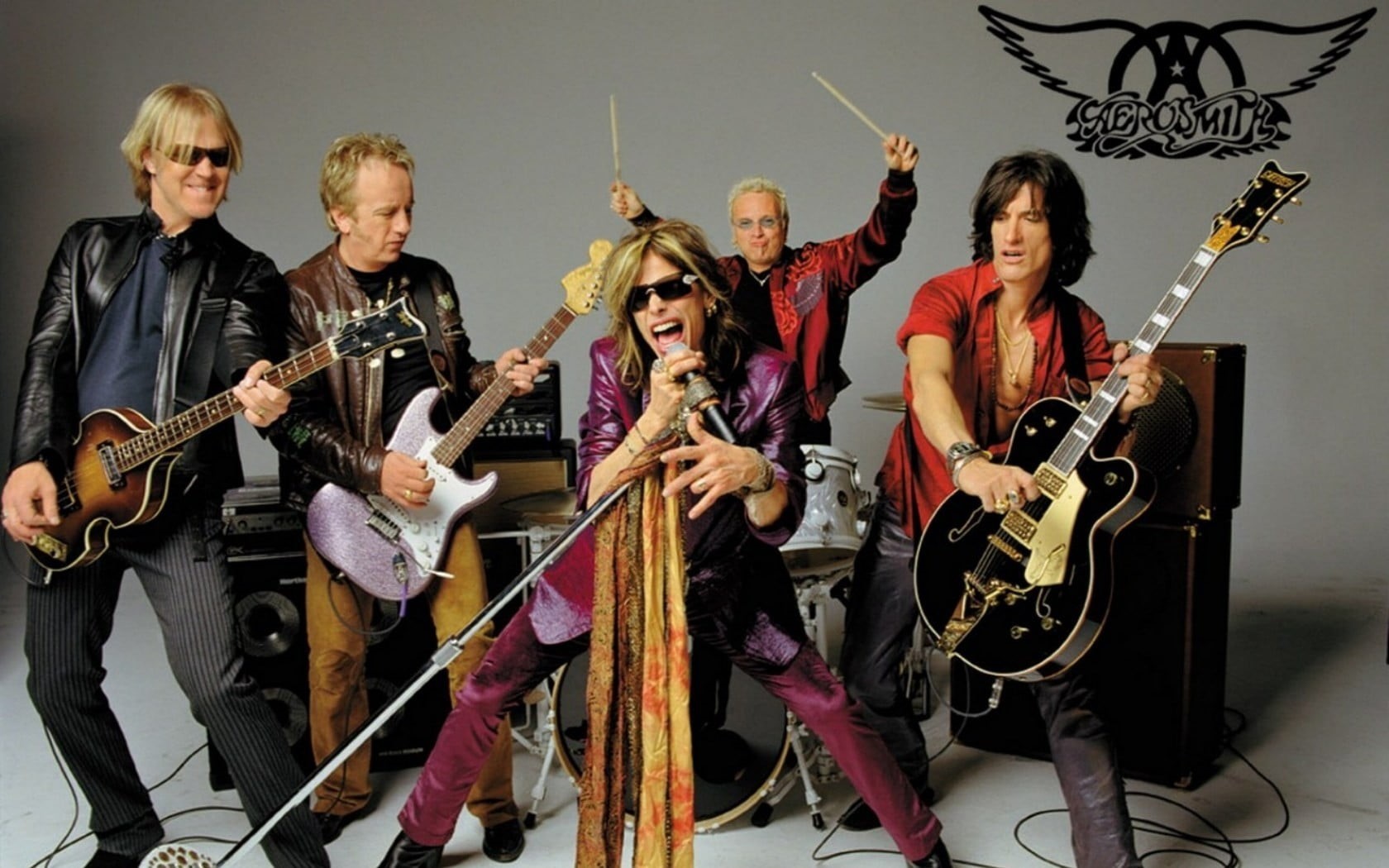 males, rock music, clothes, performance, s, rock bands, portrait, 720P, arts culture and entertainment, people, musical equipment, musician, Aerosmith, HD Wallpaper