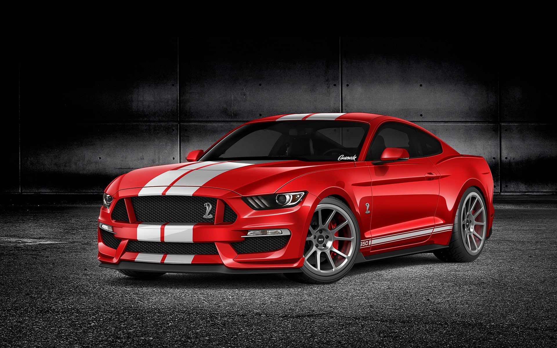 Ford, gt, Mustang, Red, Car, Front, View, 1080P, HD Wallpaper