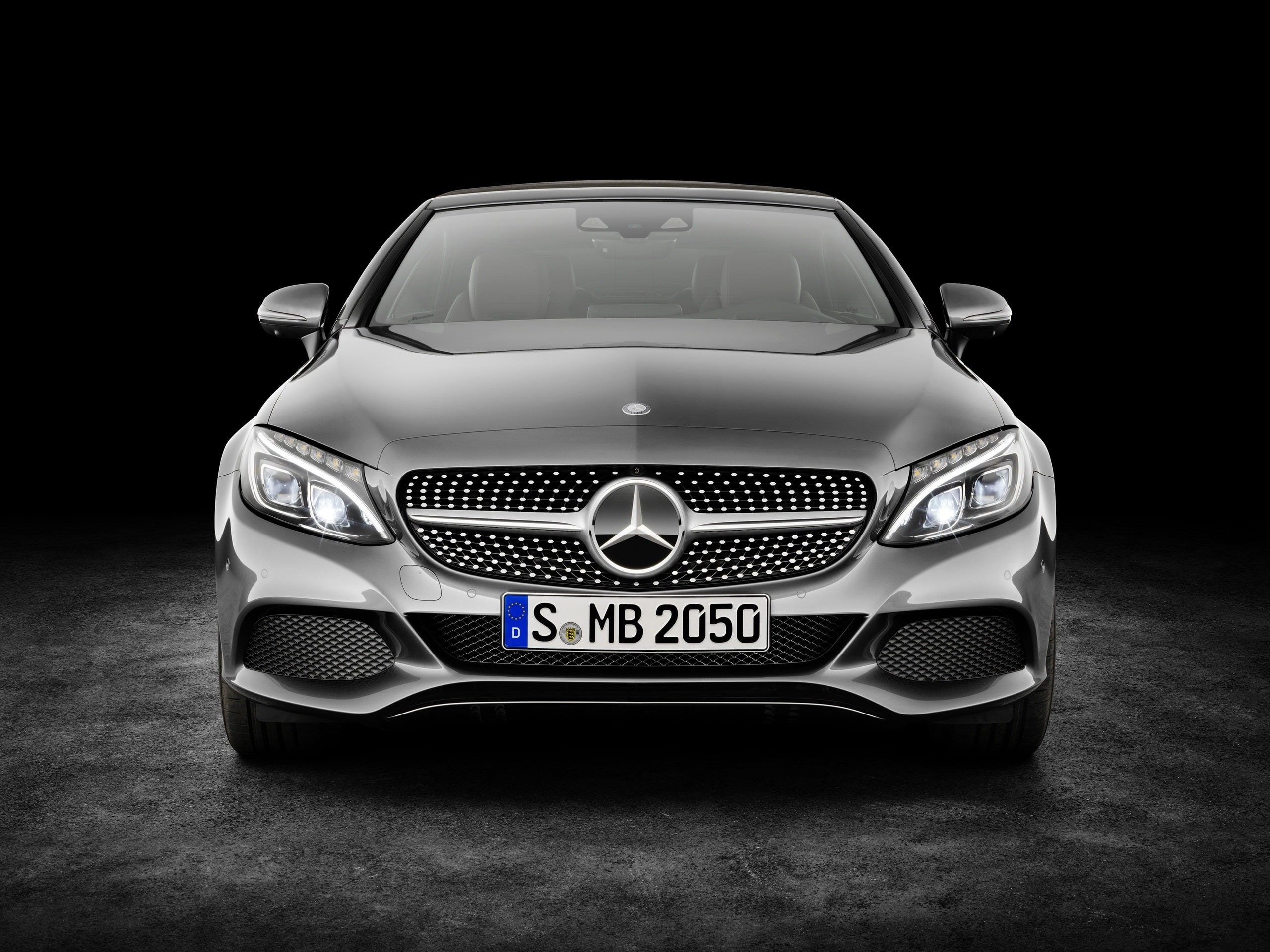 View, c, Benz, Front, Mercedes, amg, class, 2K, Cabriolet, HD Wallpaper