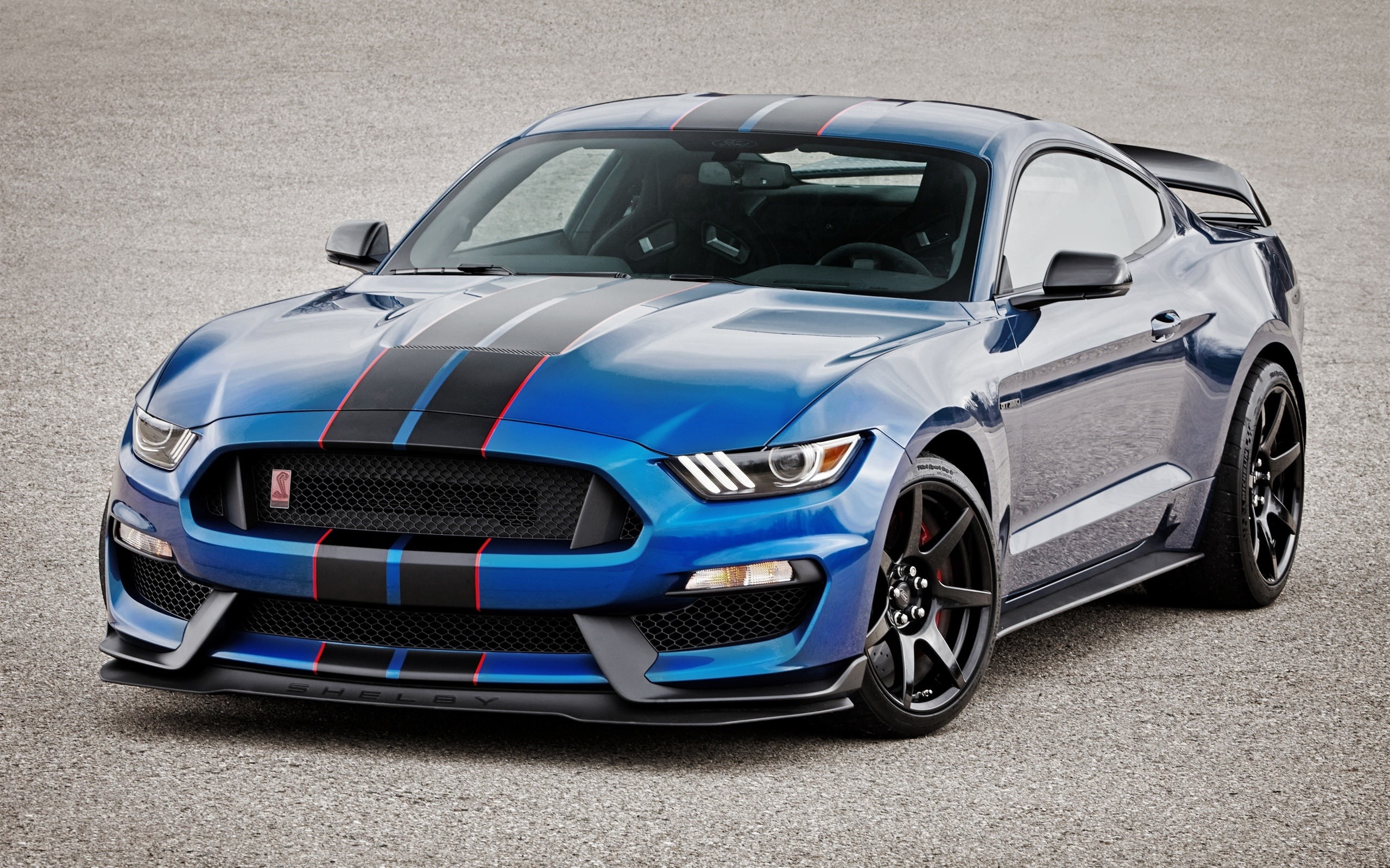 2K, gtr, View, Ford, gt, Car, Shelby, Mustang, Front, Blue, black, HD Wallpaper