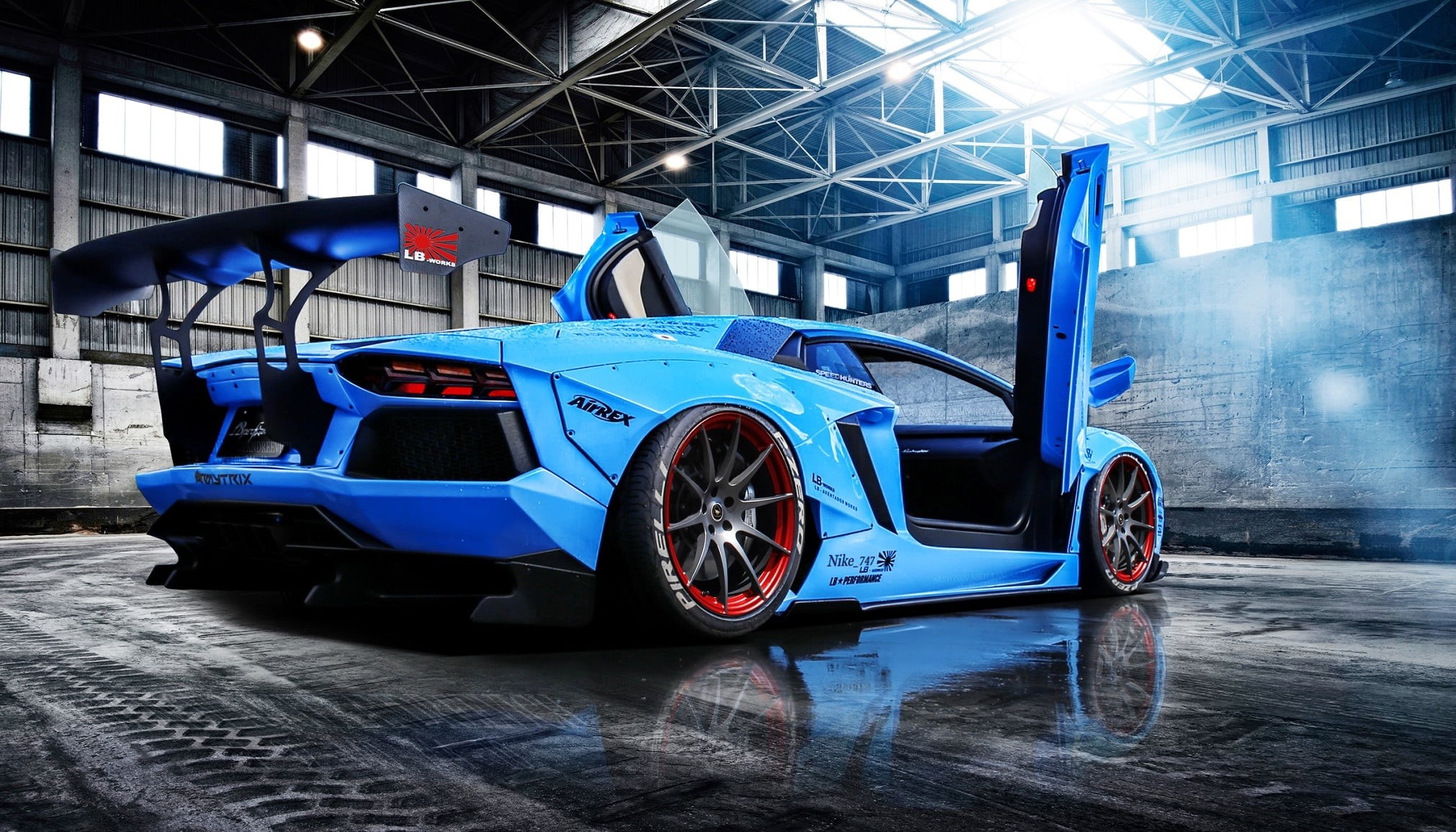 tire, transportation, land Vehicle, Doors, machinery, stationary, aerodynamic, sports Race, day, competition, racecar, sport, LB Perfomance, motor vehicle, HD Wallpaper