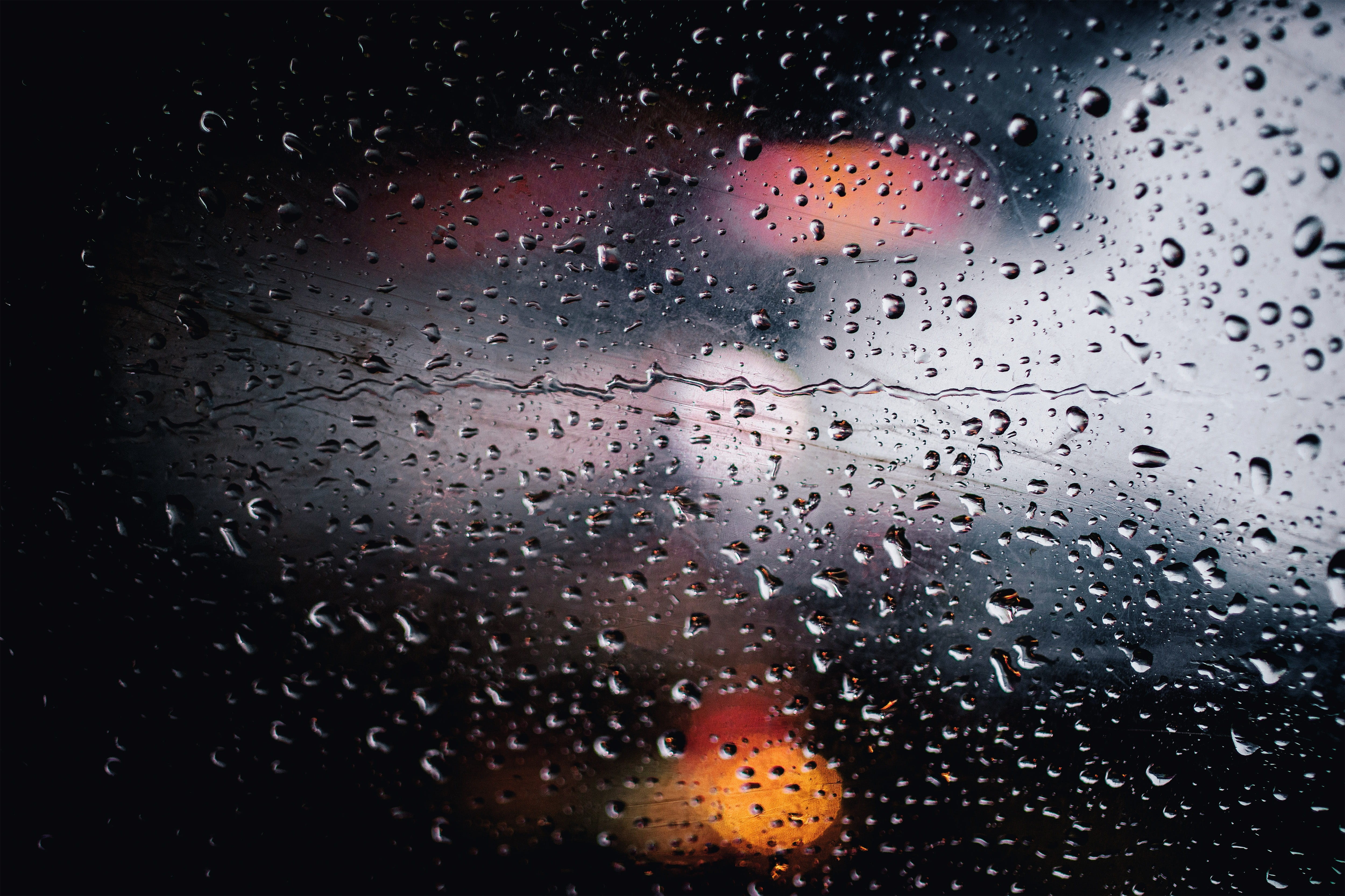 monsoon, wet, windows, sky, close-up, raindrop, 4K, transparent, weather, rainy, glass - material, full frame, water, focus on foreground, various, window, HD Wallpaper