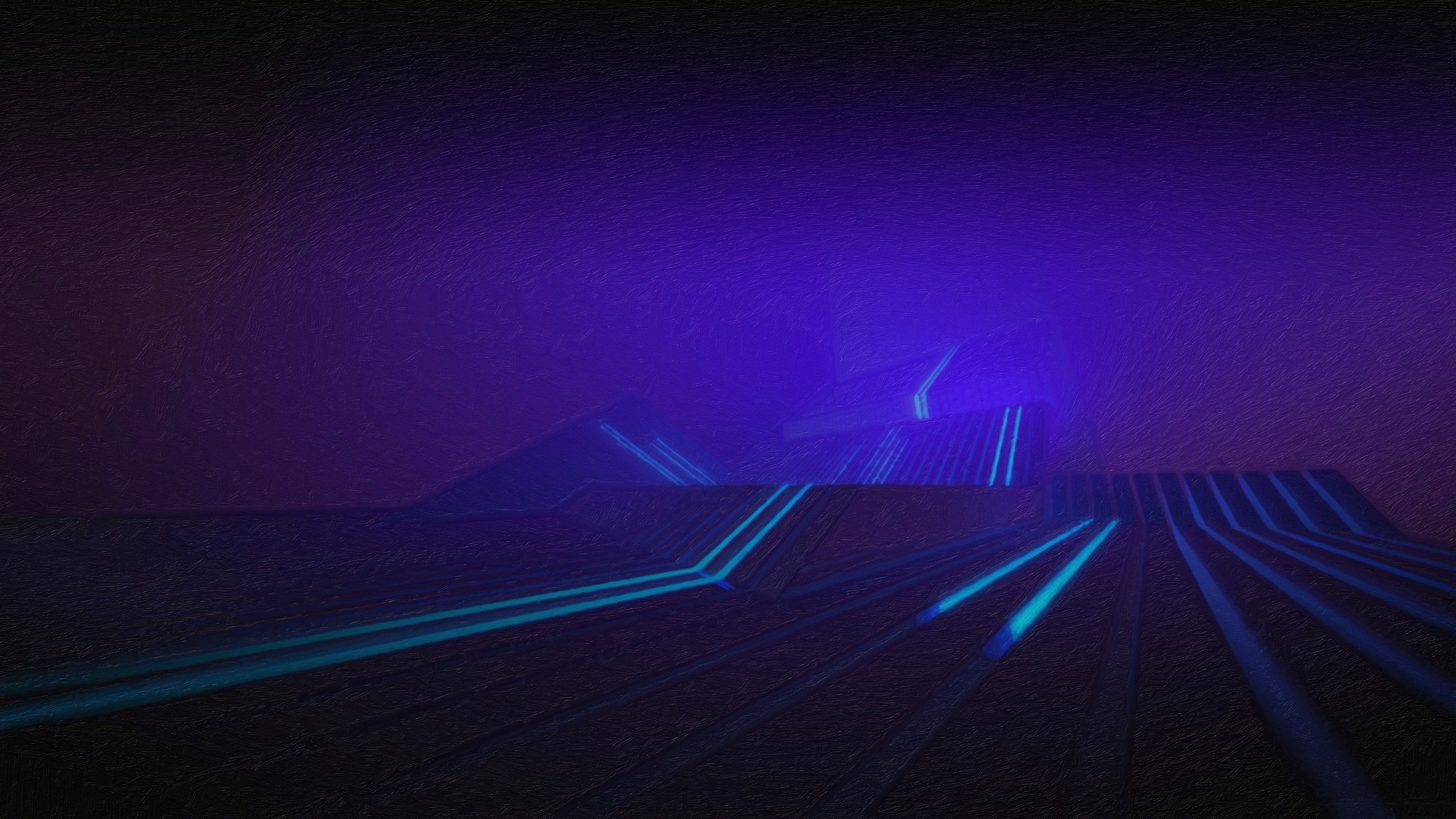 black, purple, road, Android (operating system), arts culture and entertainment, long exposure, dark, lighting equipment, copy space, architecture, art, HD Wallpaper