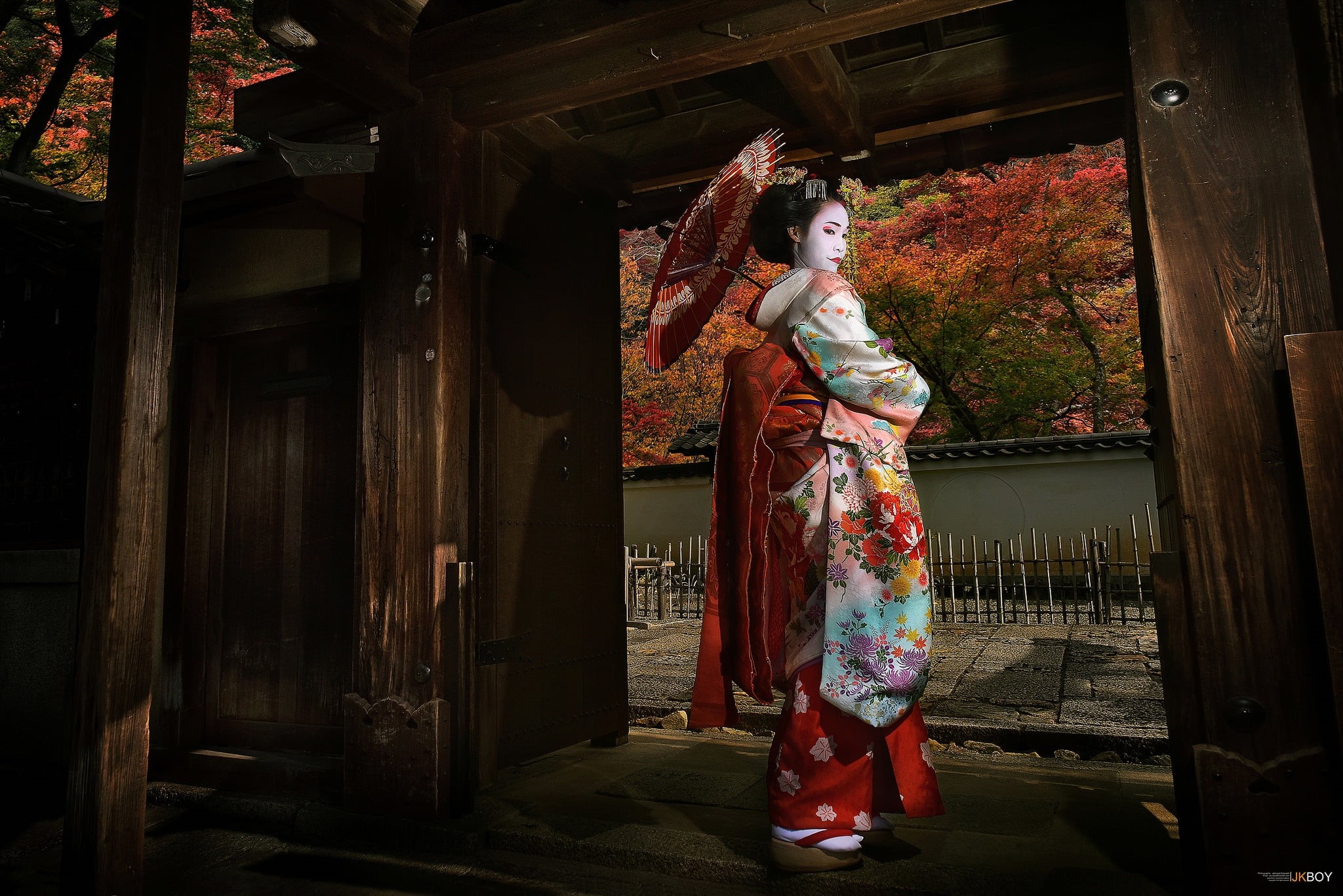 Japan, 1080P, girl, geisha, HD Wallpaper