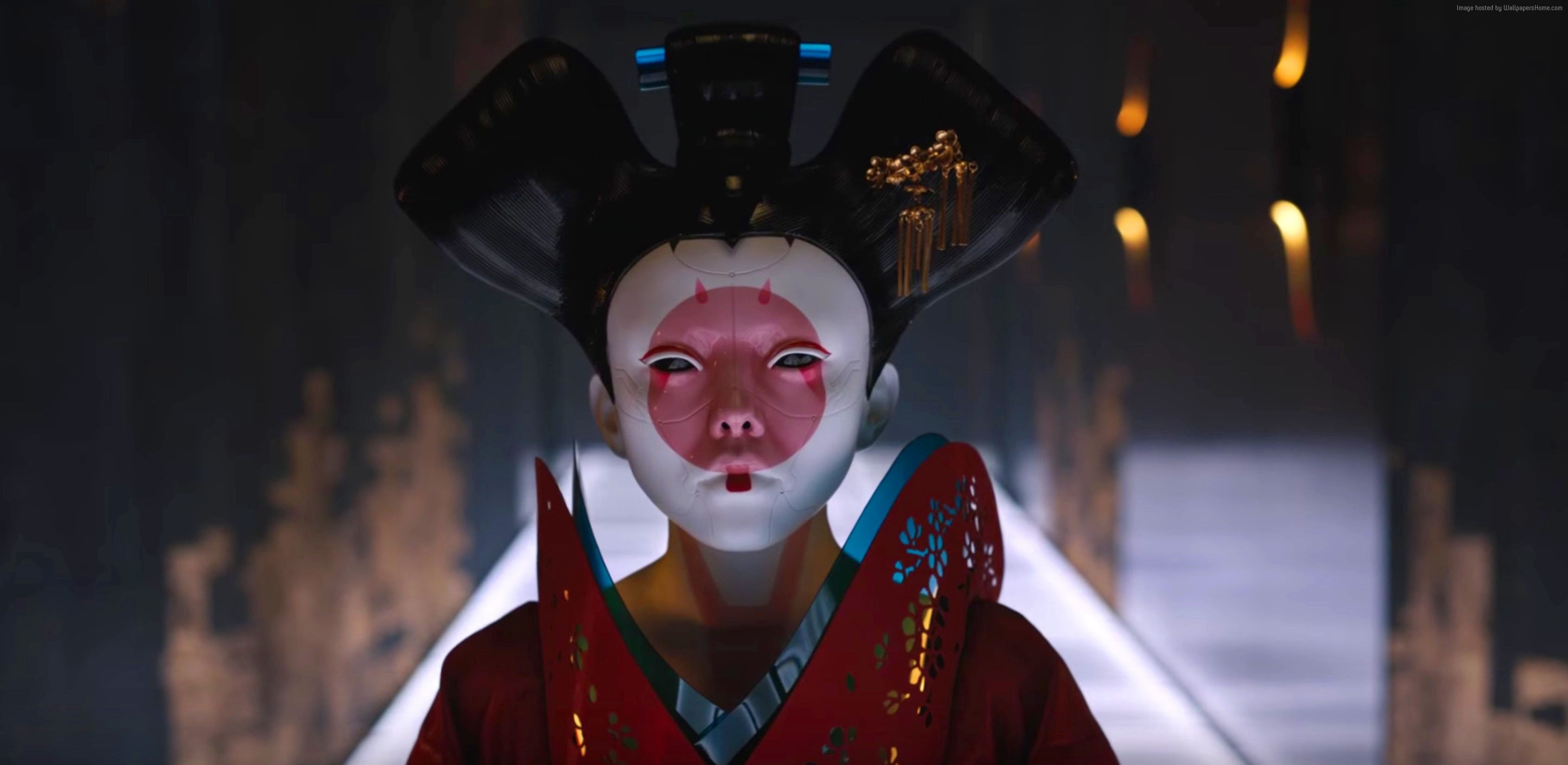 2K, best movies, Ghost in the Shell, geisha, HD Wallpaper