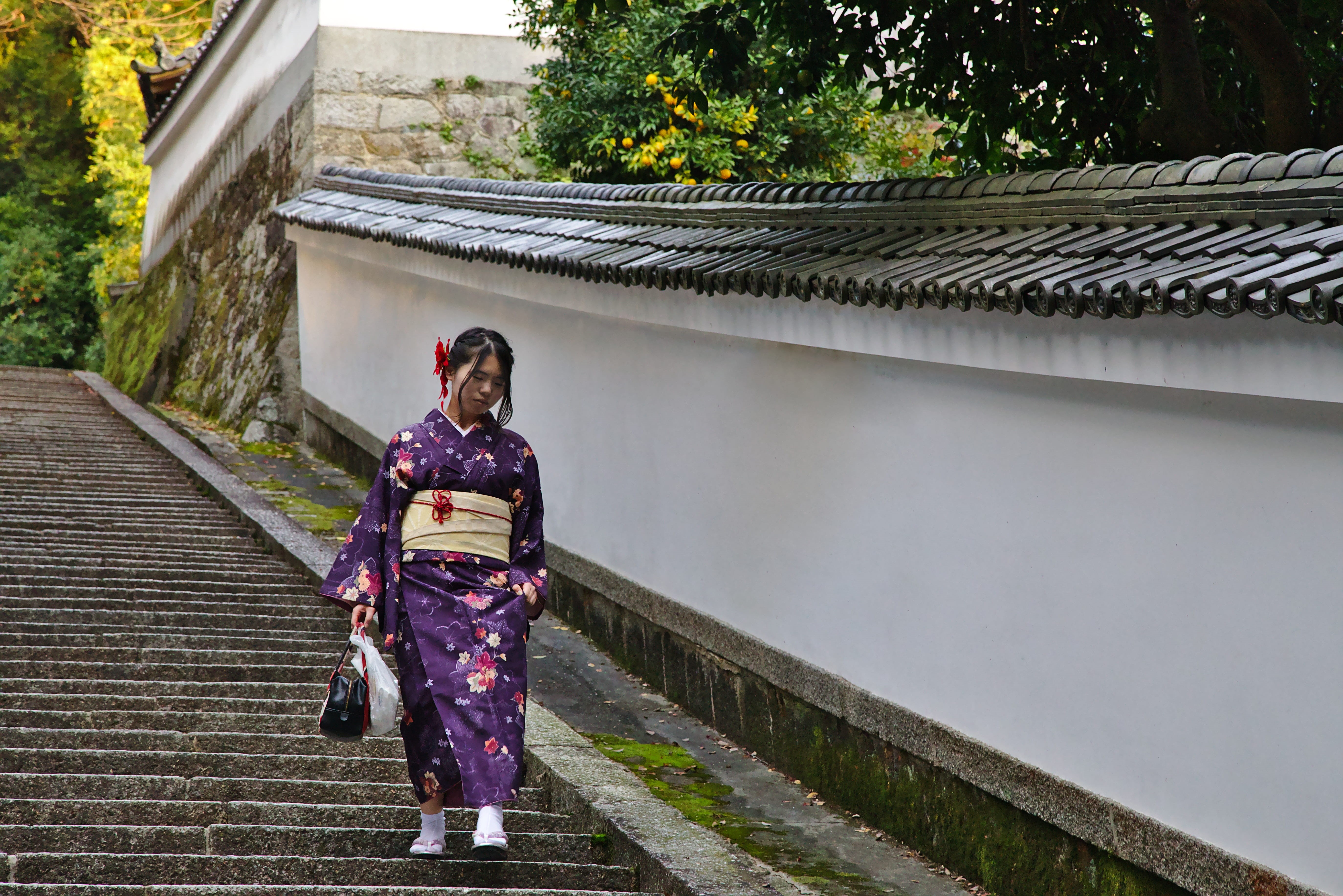 traditional clothing, kyoto, adult, 5K, women, gion, one person, lifestyles, full length, young women, built structure, real people, building exterior, HD Wallpaper