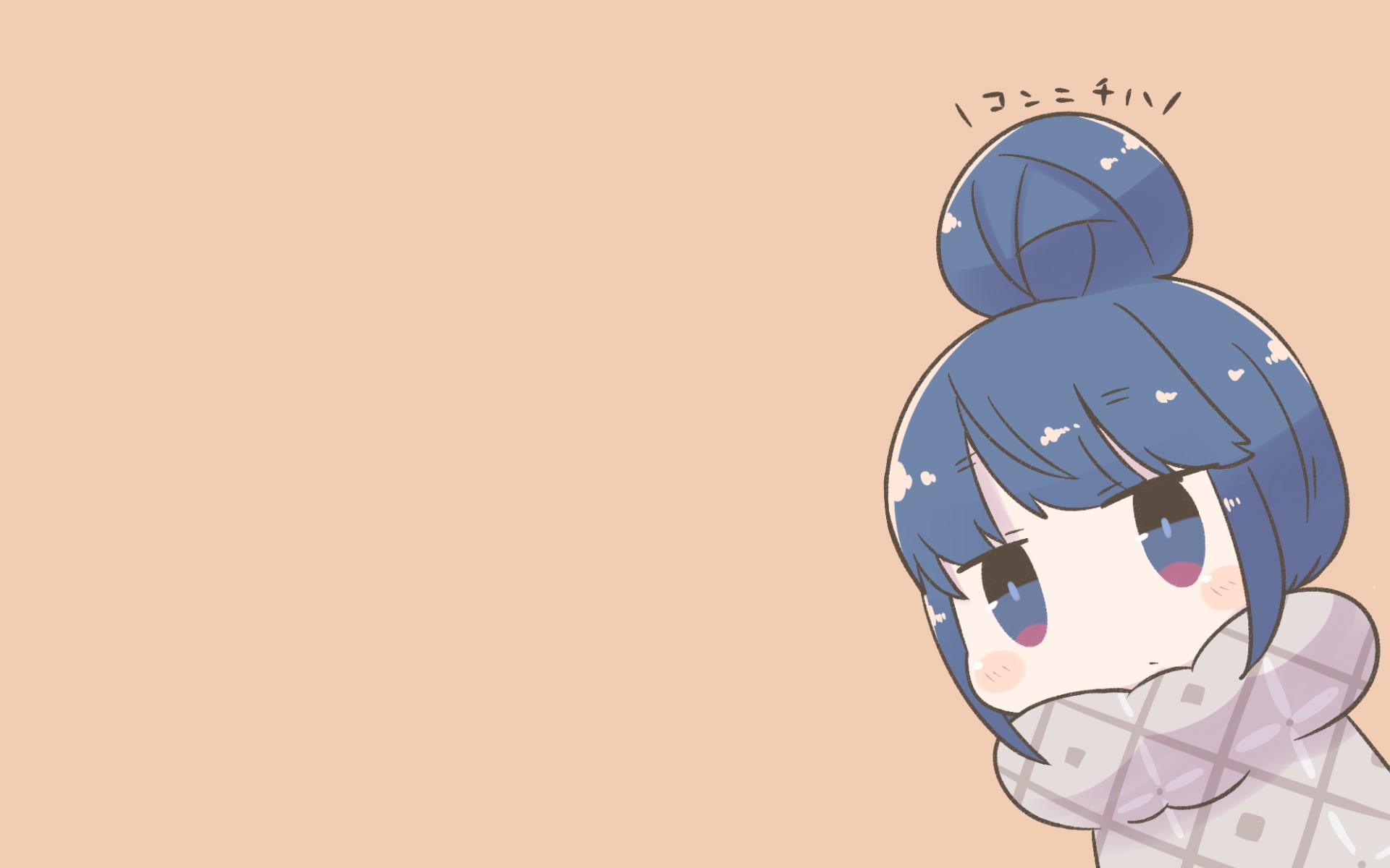 blue hair, Yuru Camp, studio shot, 1080P, technology, manga, clock, copy space, creativity, communication, shape, sky, Rin Shima, business, no people, HD Wallpaper
