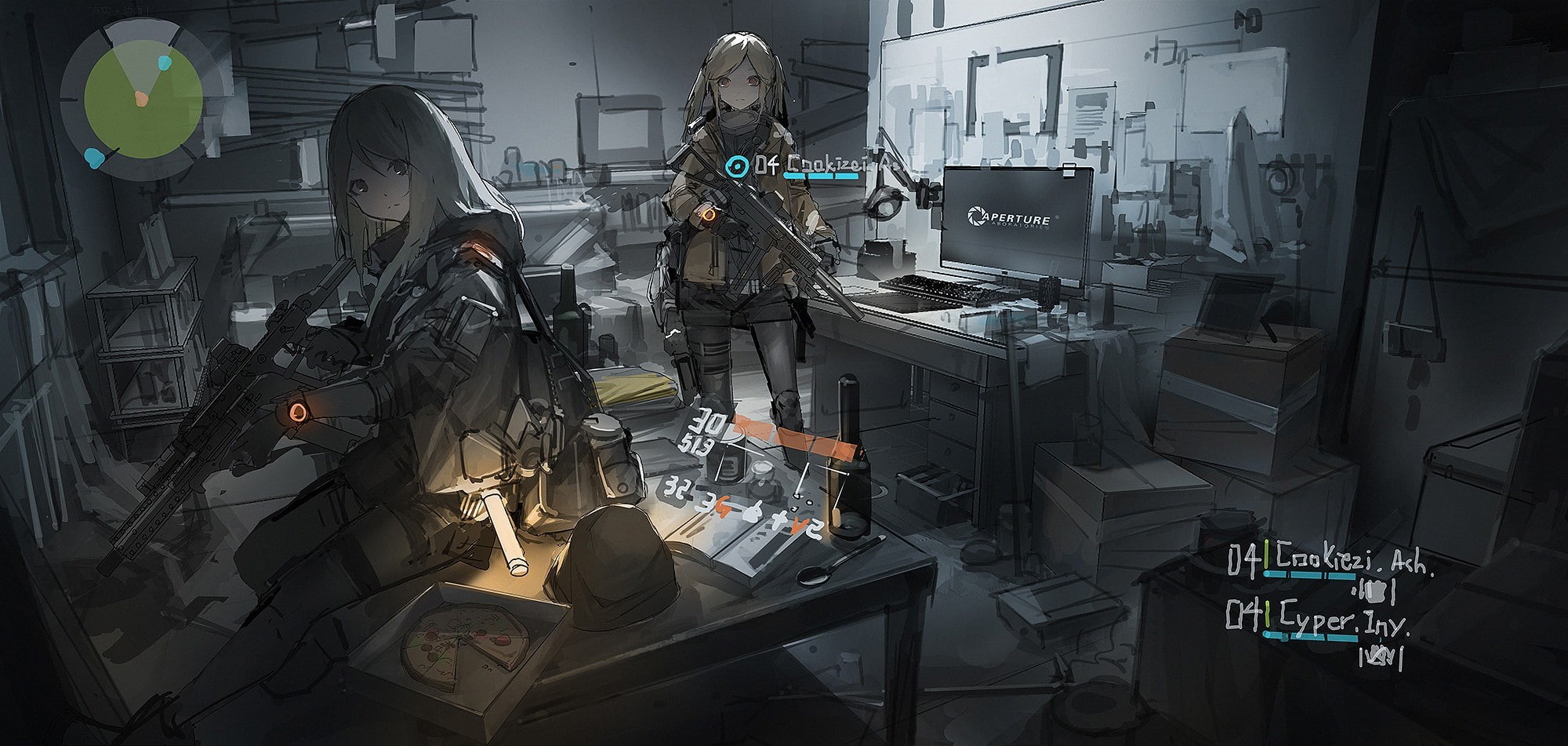 anime girls, Tom Clancys The Division, weapon, anime, gun, 1080P, HD Wallpaper
