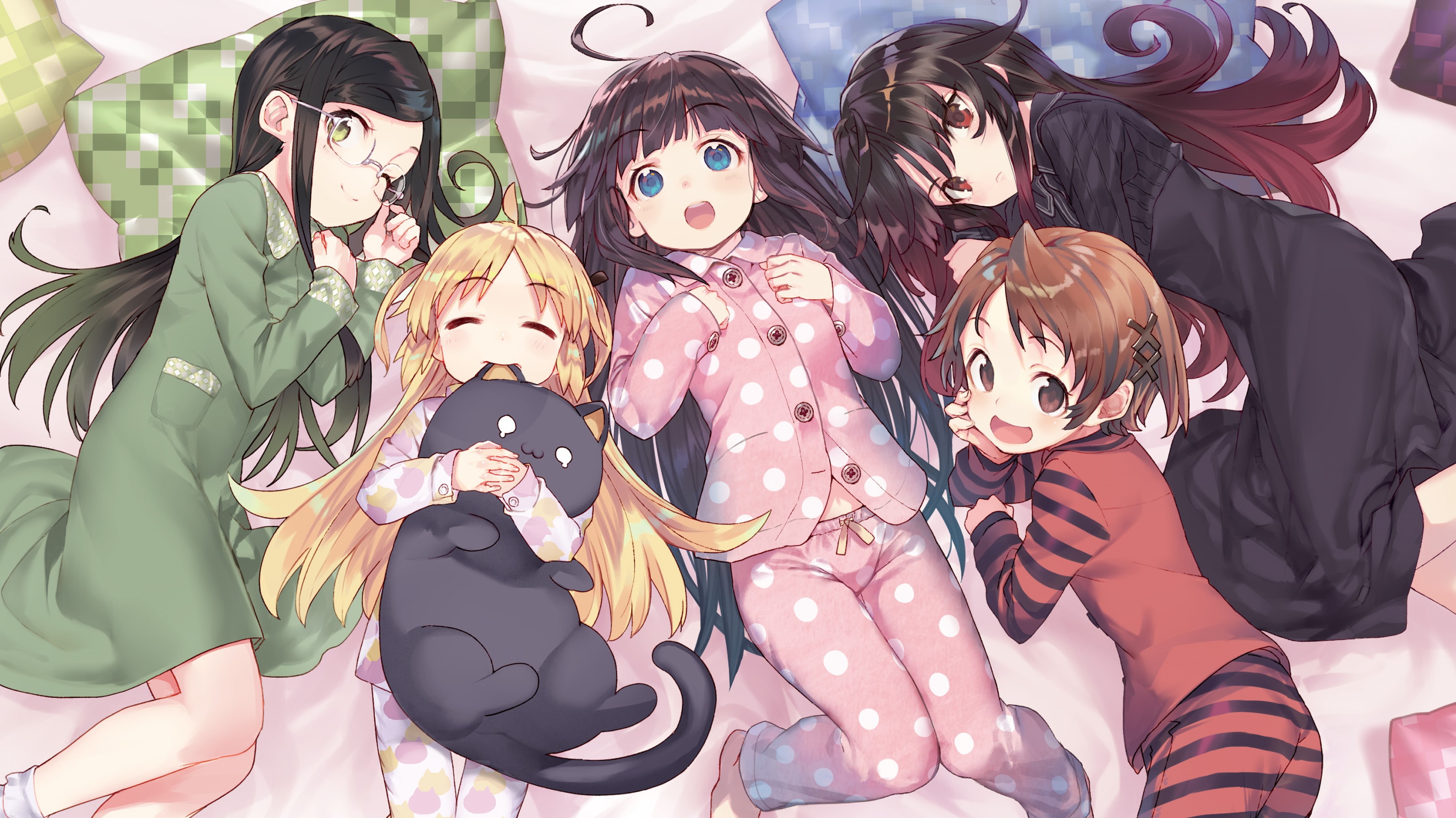 2K, Ryuuou no Oshigoto!, Hinatsuru Ai, Charlotte Izoard, anime girls, loli, Yashajin Ai, HD Wallpaper