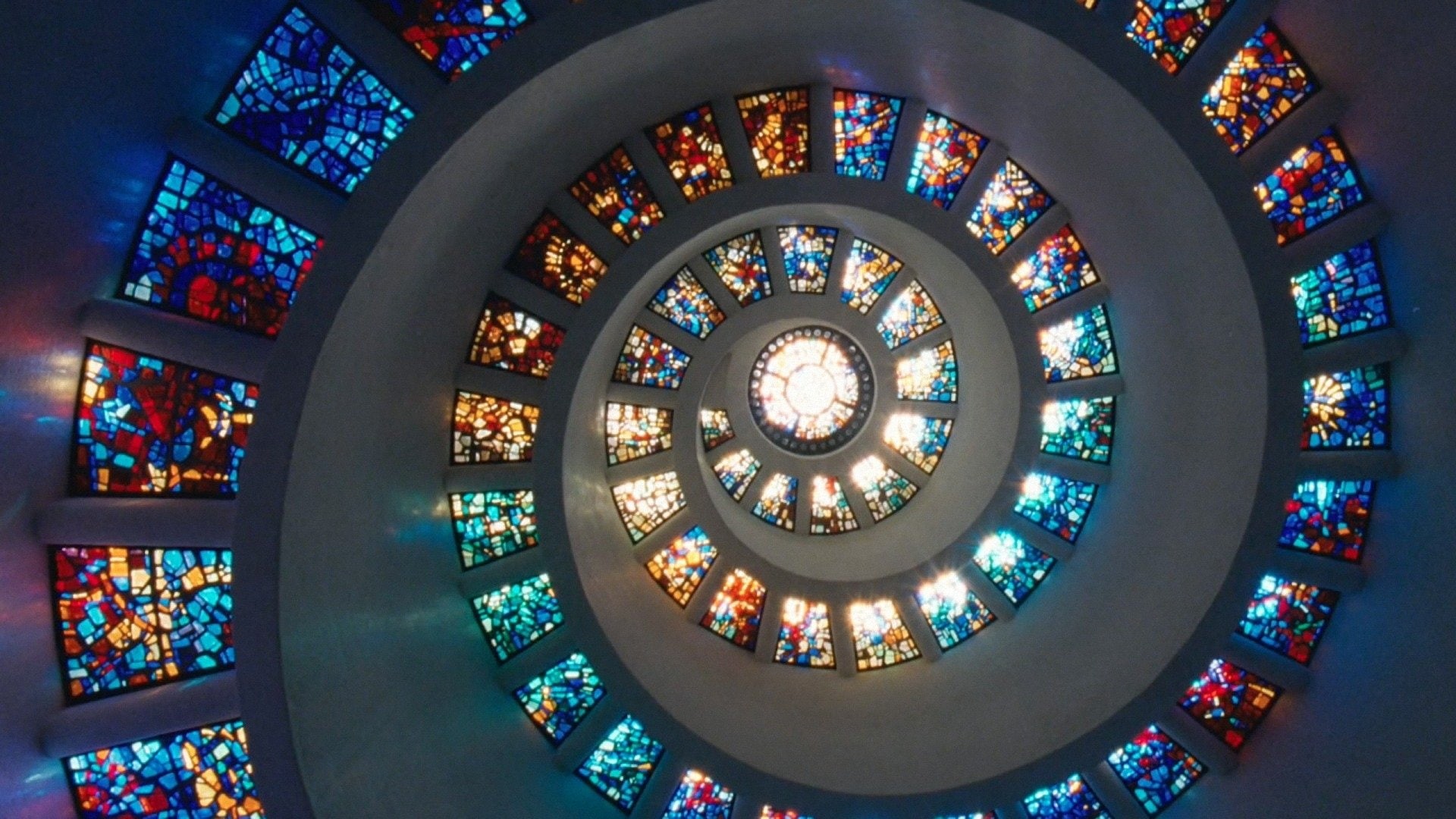 The Tree Of Life, Spiral, Stained Glass, Movie, 1080P, HD Wallpaper