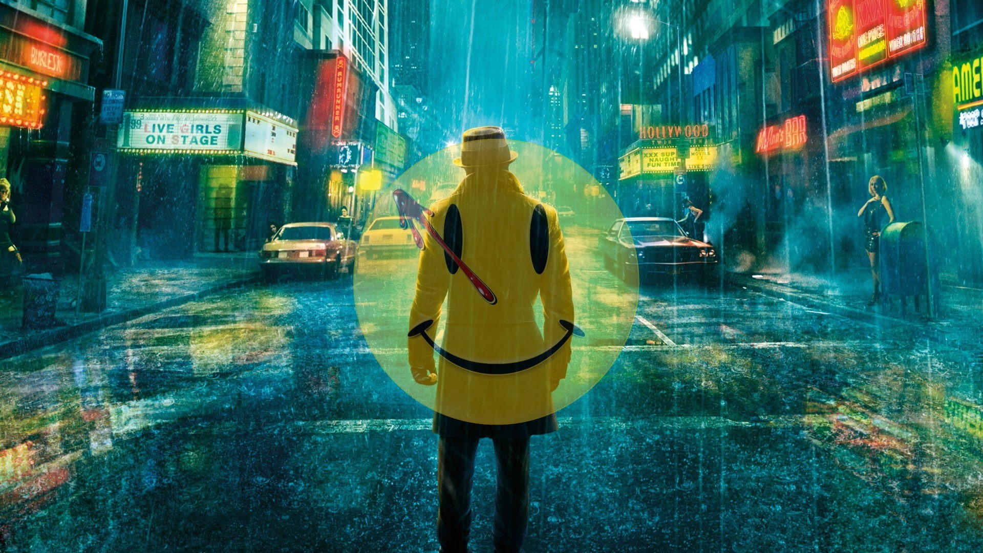 movies, Rorschach, Watchmen, smiley, 1080P, HD Wallpaper