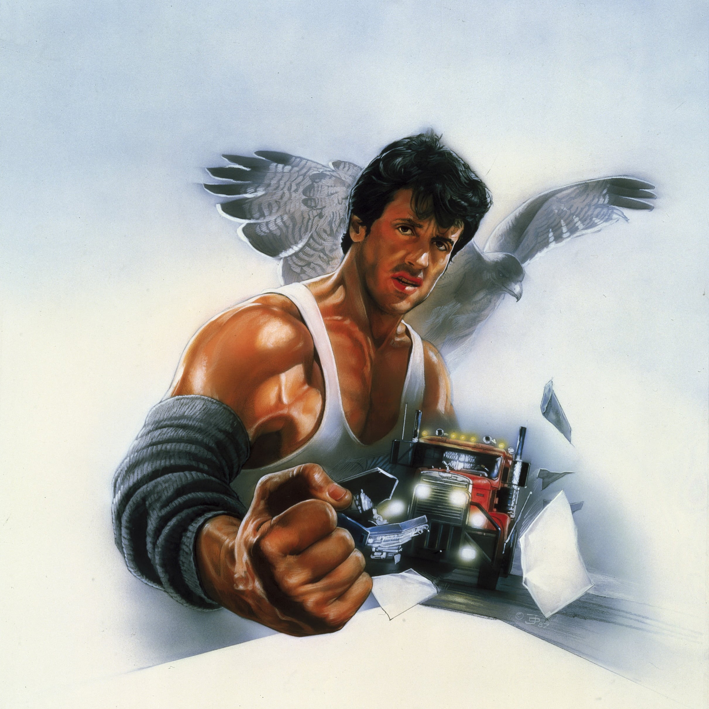 stallone, occupation, women, happiness, males, muscles, figure, celebration, activity, emotion, technology, Struggling, sylvester, truck, Sylvester Stallone, Phone HD Wallpaper