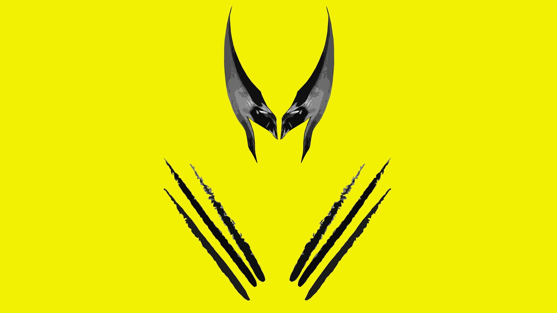 men, hd, cartoon/comic, wolverine, x, yellow, 1080P, HD Wallpaper