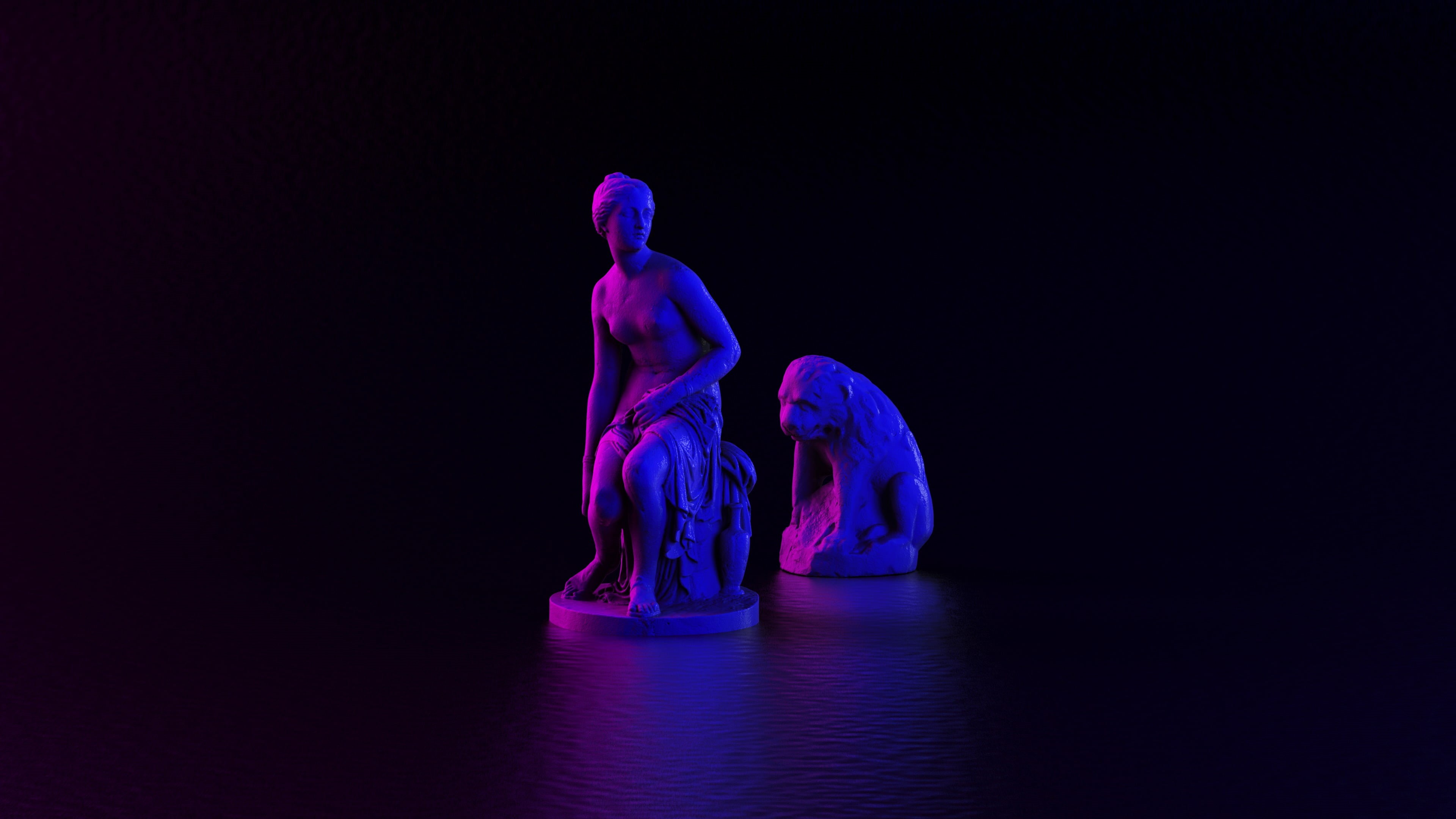 4K, performance, pink color, studio shot, stones, indoors, dancing, stage, nightlife, young adult,  4K, purple, motion, strength, creativity, adult, arts culture and entertainment, HD Wallpaper