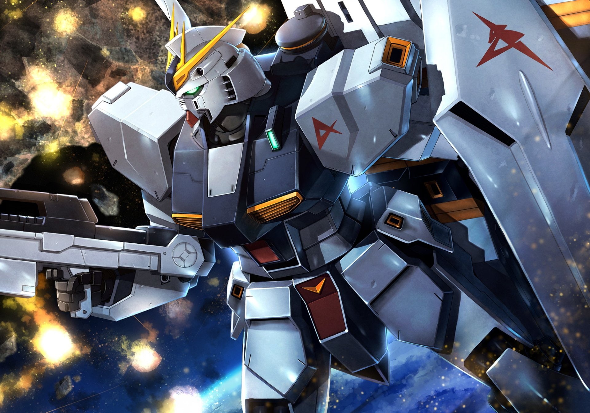 technology, day, reflection, architecture, Mobile Suit Gundam, directly above, no people, Gundam, destruction, abundance, 1080P, letter, Robot, close-up, HD Wallpaper