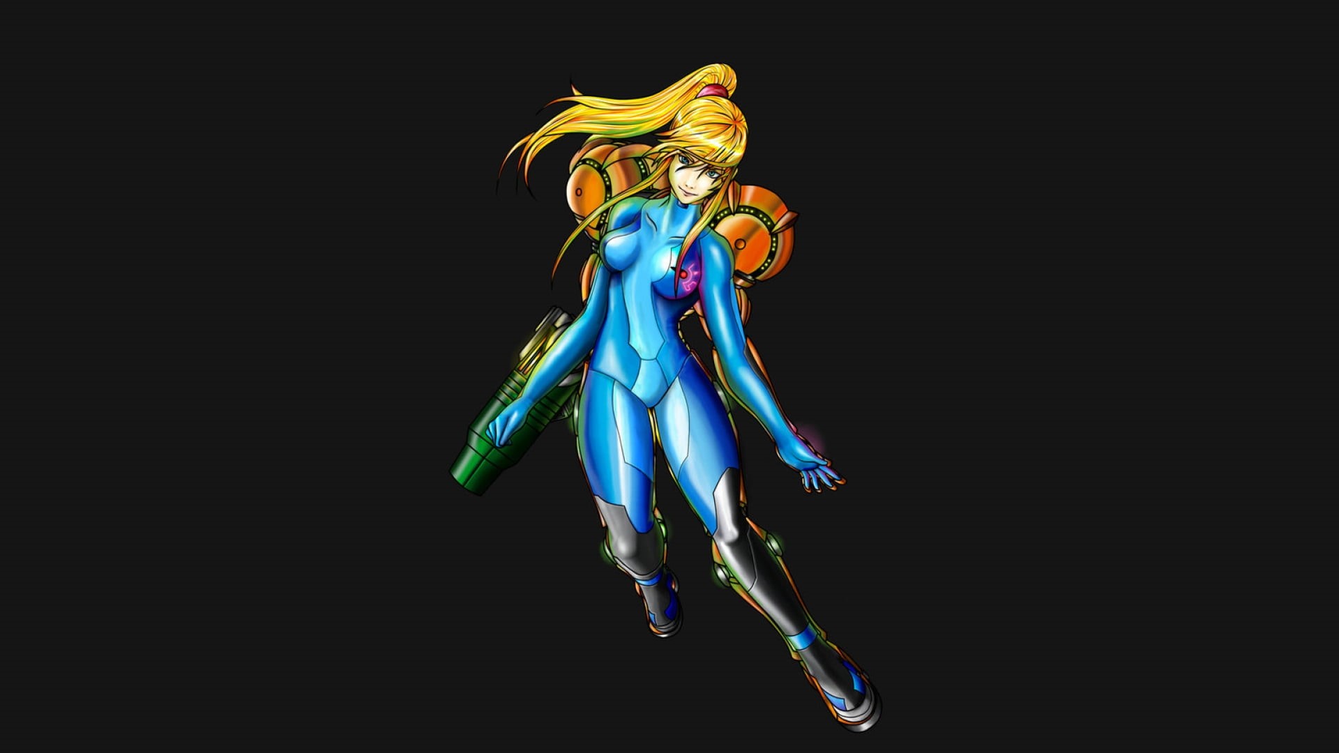 art and craft, blue, craft, nature, Metroid, animal wildlife, 1080P, close-up, animal themes, representation, indoors, yellow, illustration, samus, no people, HD Wallpaper