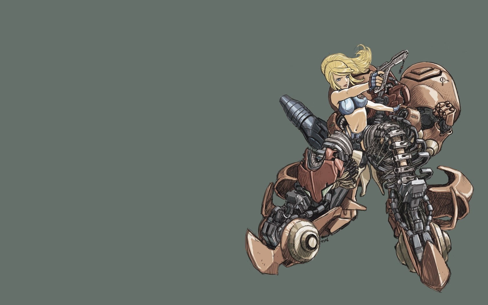 no people, science, silver colored, 720P, representation, machine, art and craft, wall, large group of objects, character, Metroid, digital, black color, HD Wallpaper