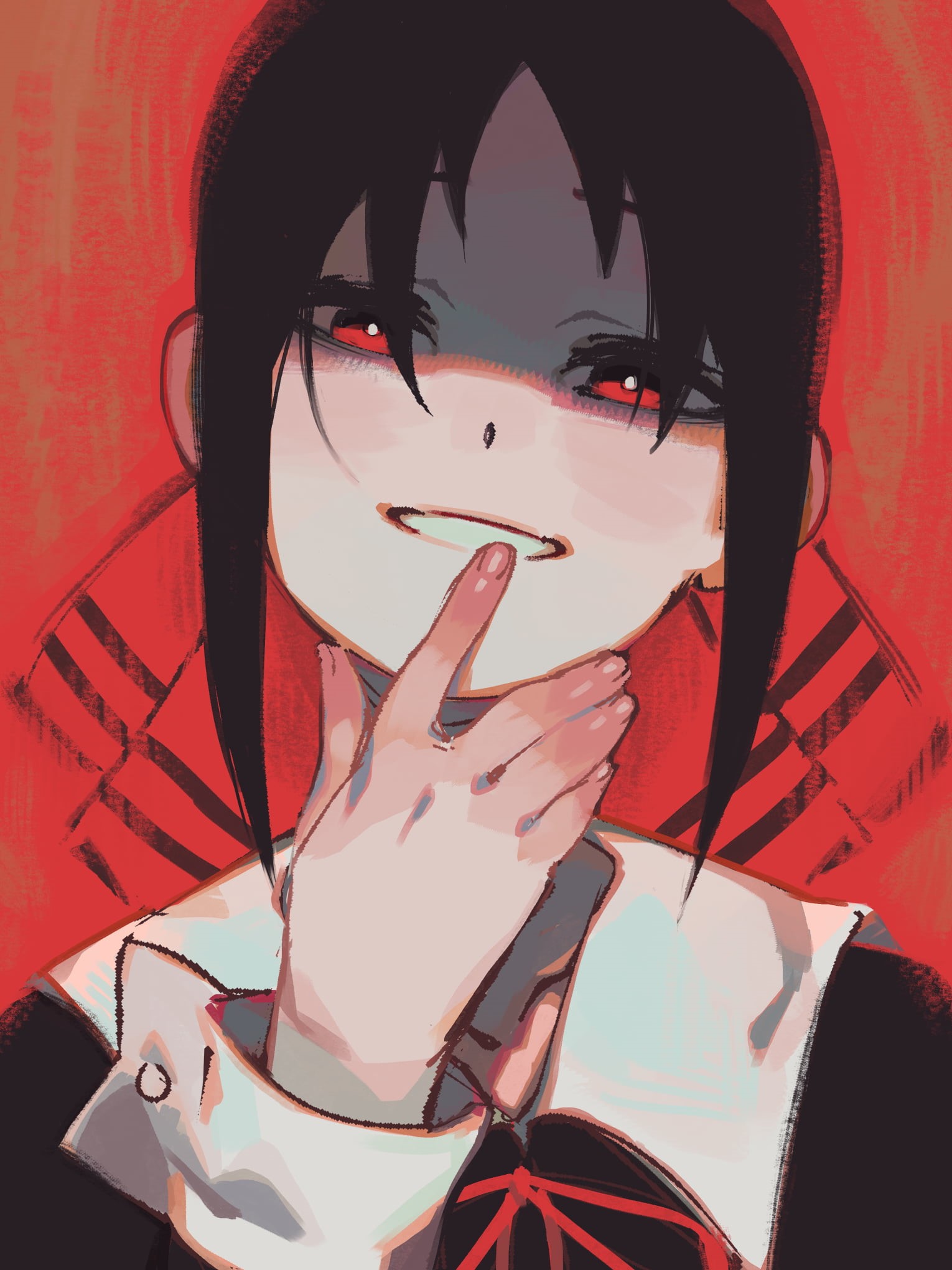 1080P, anime girls, school uniform, Kaguya-Sama: Love is War, fantasy girl, Kaguya Shinomiya, Phone HD Wallpaper
