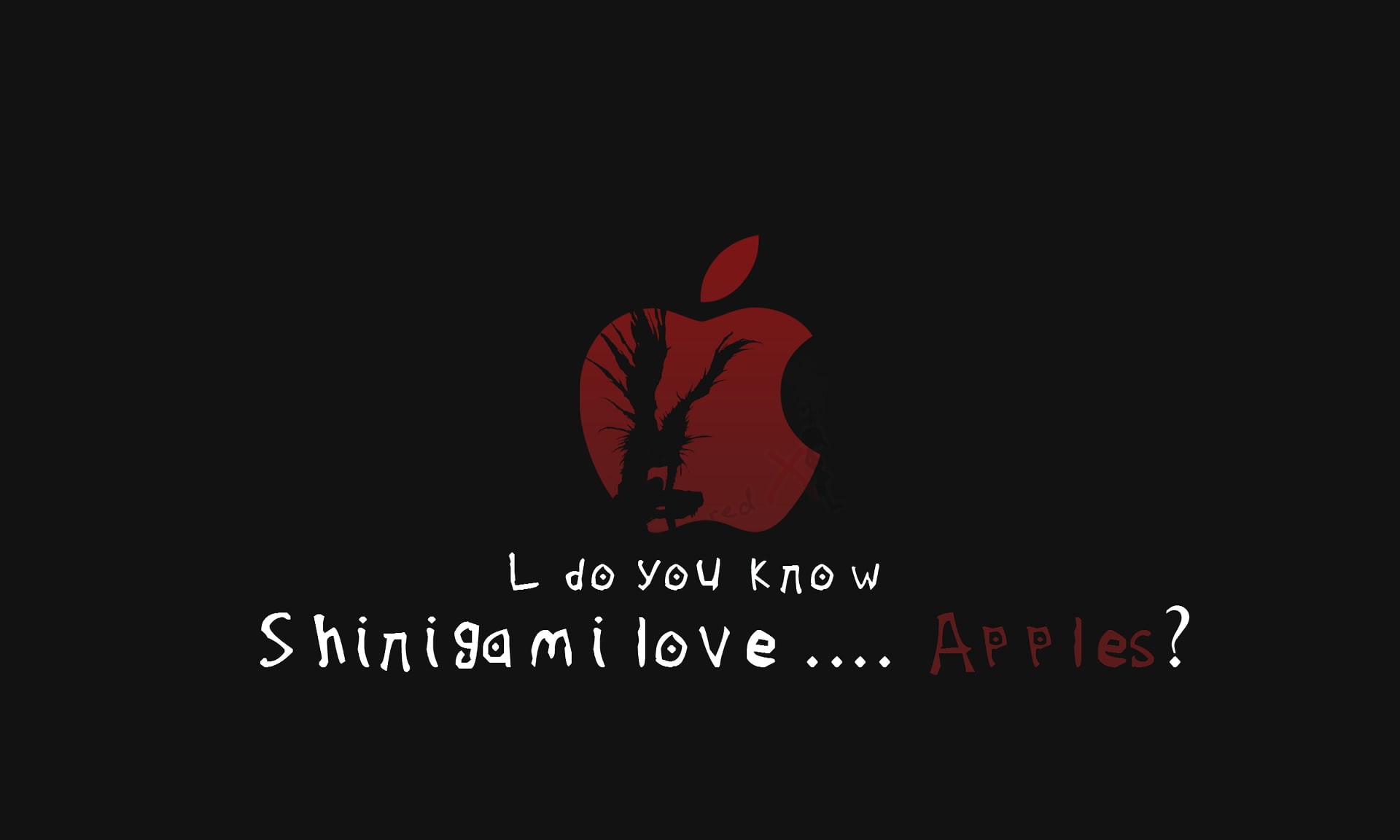 close-up, cut out, black background, representation, studio shot, western script, dark, 1080P, message, Ryuk, indoors, sign, red, people, text, copy space, HD Wallpaper