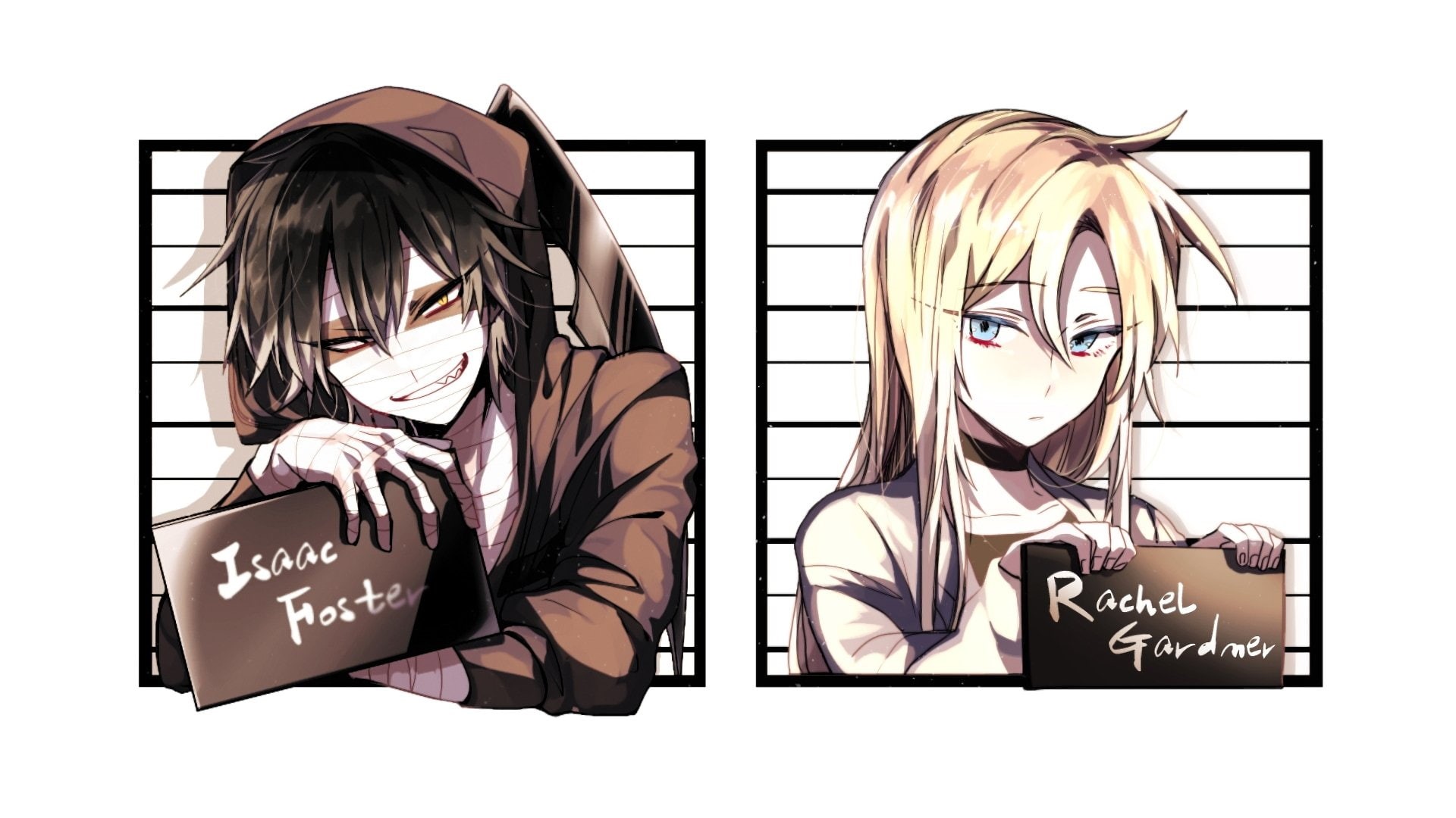 Zack (Satsuriku No Tenshi), Satsuriku no Tenshi, Rachel Gardner, Anime, 1080P, HD Wallpaper