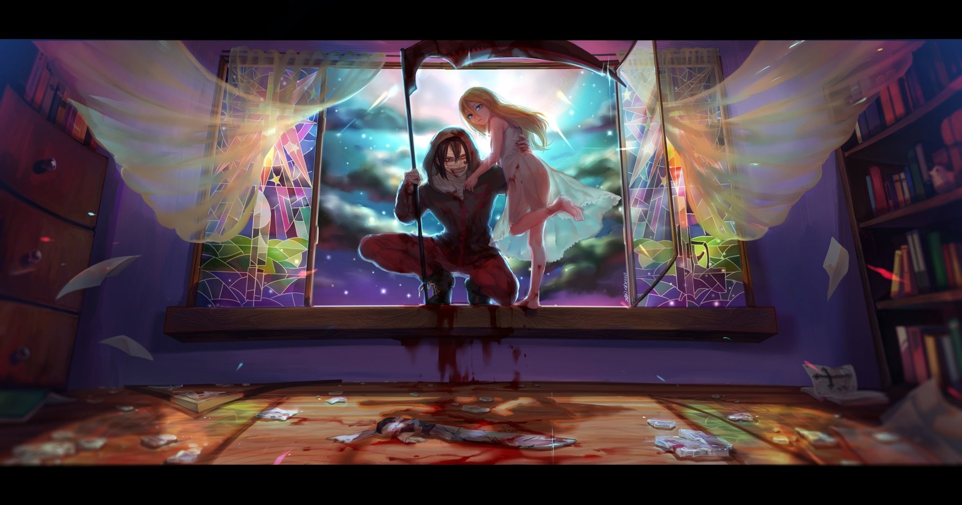 Satsuriku no Tenshi, Zack (Satsuriku No Tenshi), 1080P, Anime, Rachel Gardner, HD Wallpaper