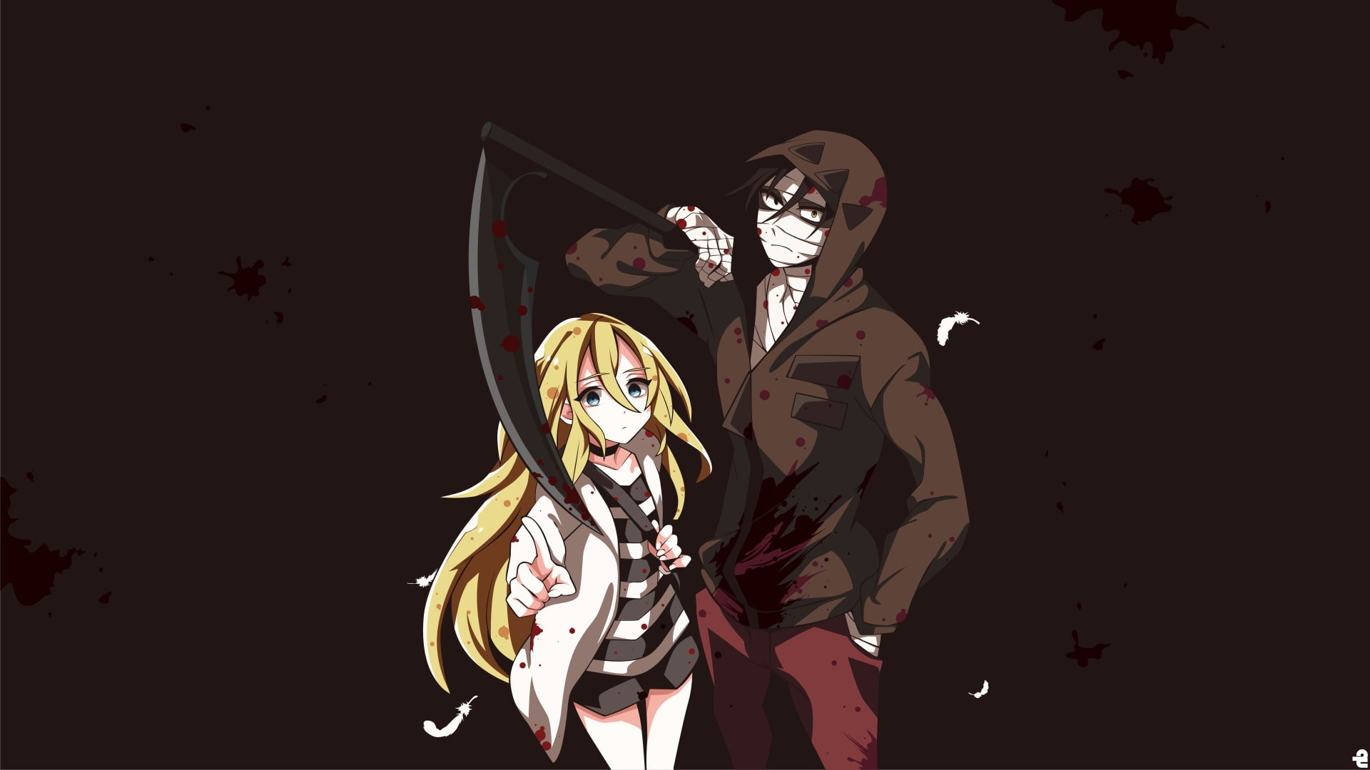 studio shot, mask, people, celebration, creativity, young men, Zack (Satsuriku No Tenshi), mask - disguise, halloween, Anime, indoors, Rachel Gardner, art and craft, HD Wallpaper
