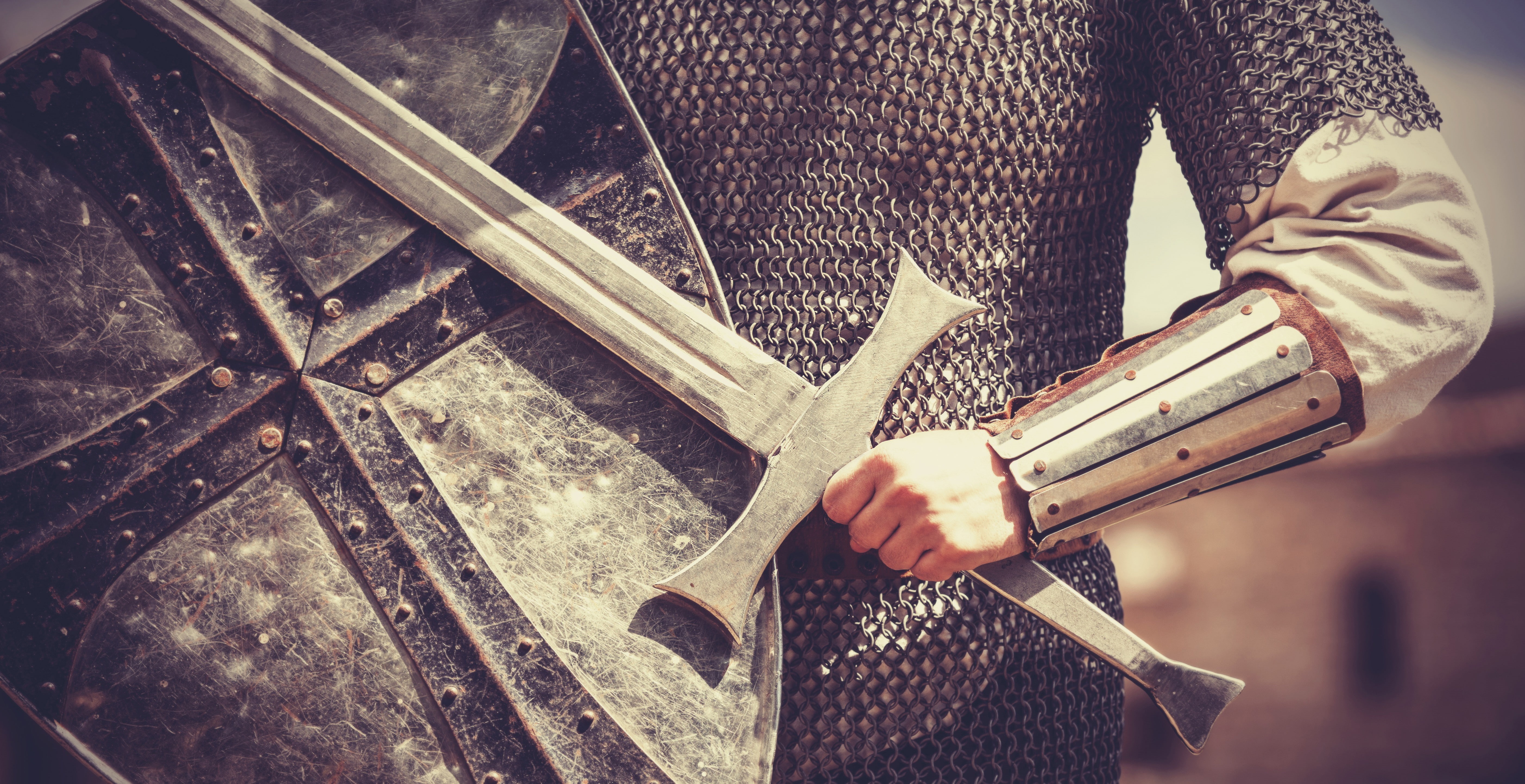 shield, armor, soldier, medieval, 5K, HD Wallpaper