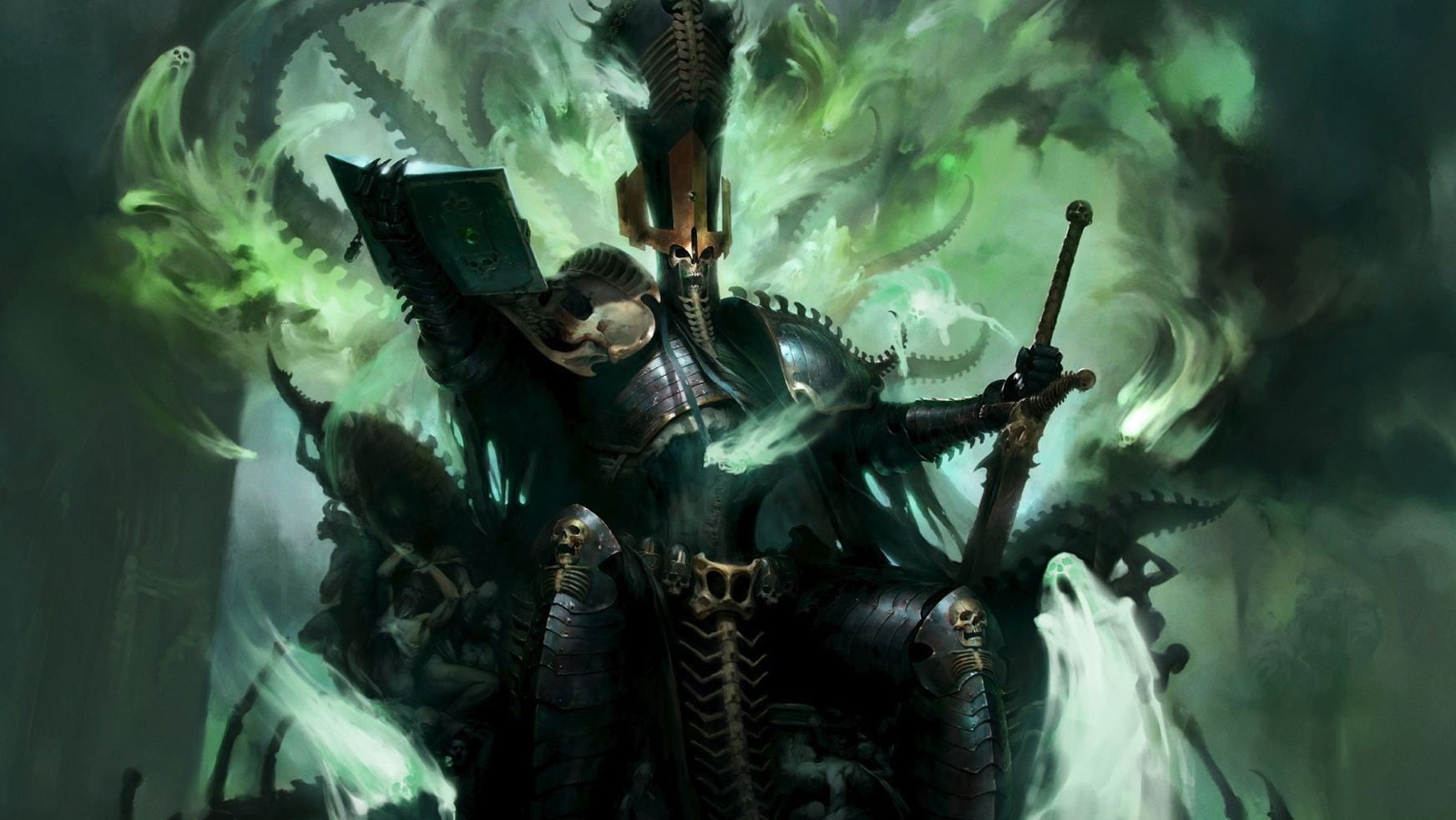 age of sigmar, malign portents, 720P, Warhammer, fantasy art, HD Wallpaper