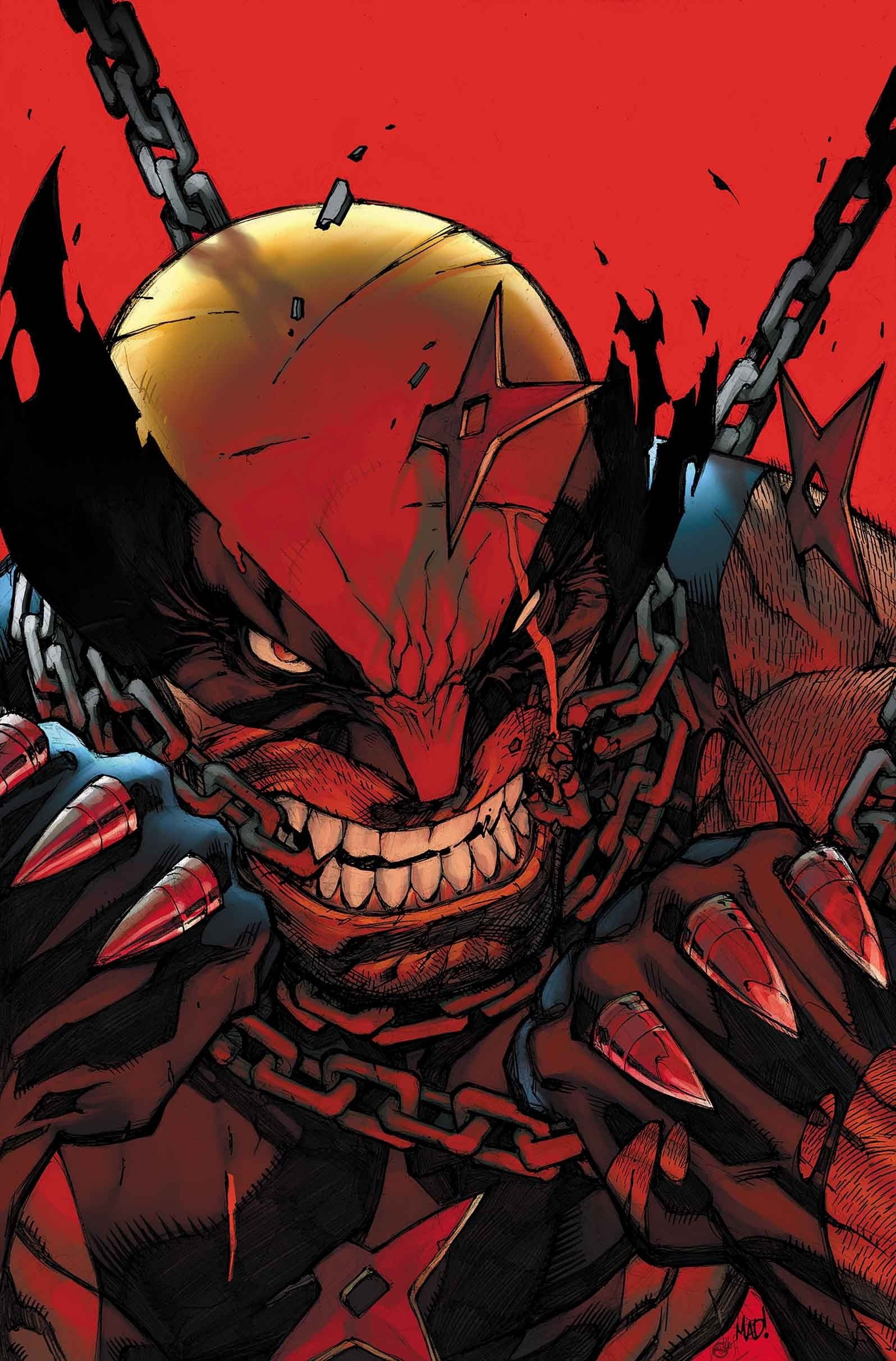 blood, chaos, abstract, conflict, digital, no people, full frame, healthcare and medicine, men, backgrounds, Marvel Comics, Wolverine, red, war, food, knife - weapon, Phone HD Wallpaper