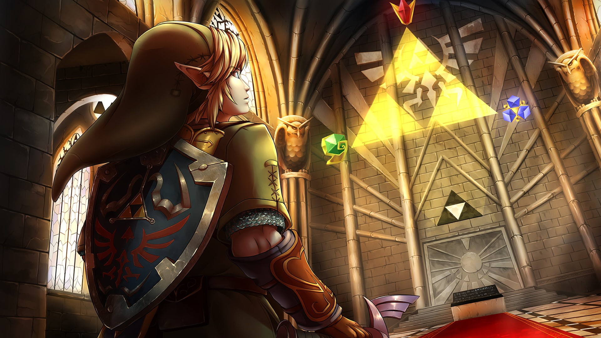 video games, 1080P, Nintendo, The Legend of Zelda: Ocarina of Time, The Legend of Zelda, Triforce, Ocarina of Time, Link, HD Wallpaper