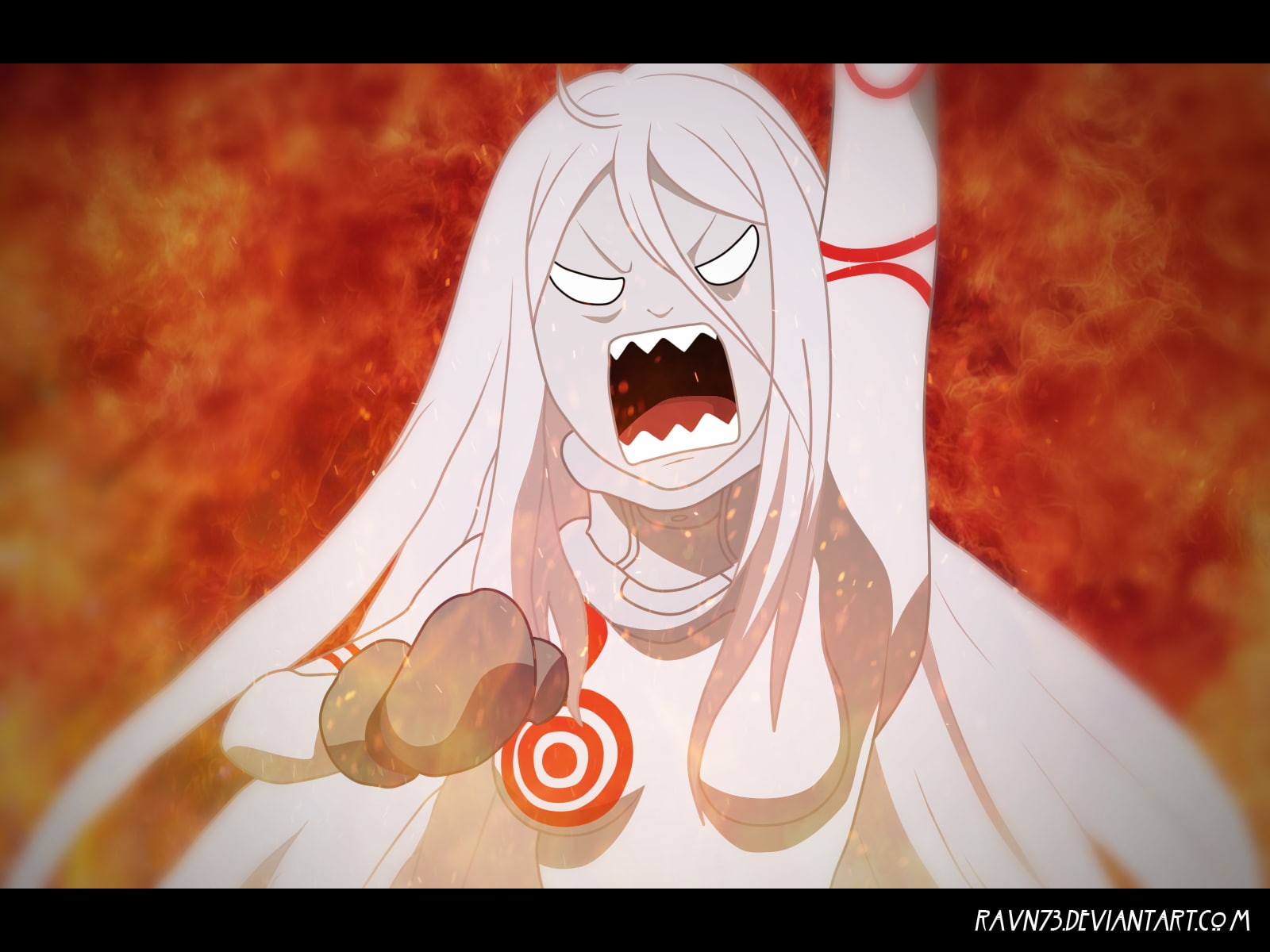 no people, 720P, mask - disguise, Deadman Wonderland, anime girls, halloween, red, transfer print, fire, sport, focus on foreground, representation, auto post production filter, HD Wallpaper