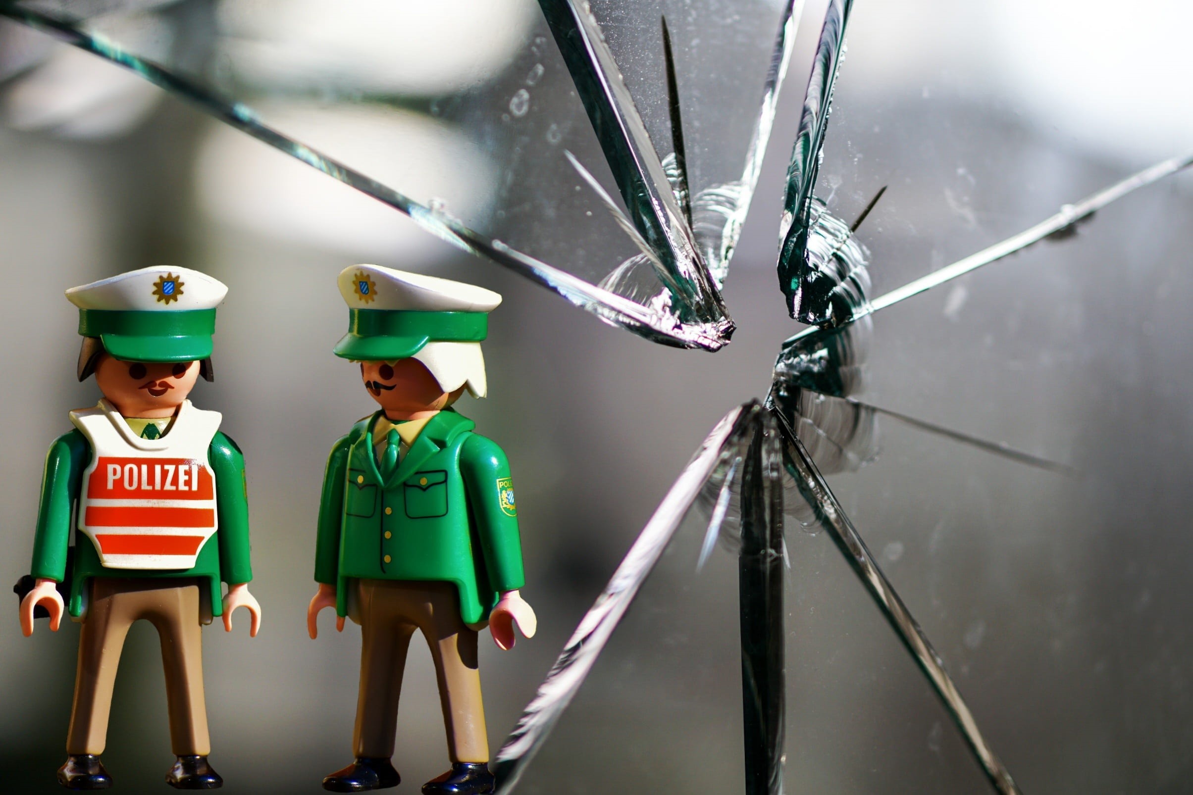 front view, glass damage, togetherness, window pane, disc, people, technology, structure, green, playmobil, headwear, old, crime, broken, fragmented, cooperation, HD Wallpaper
