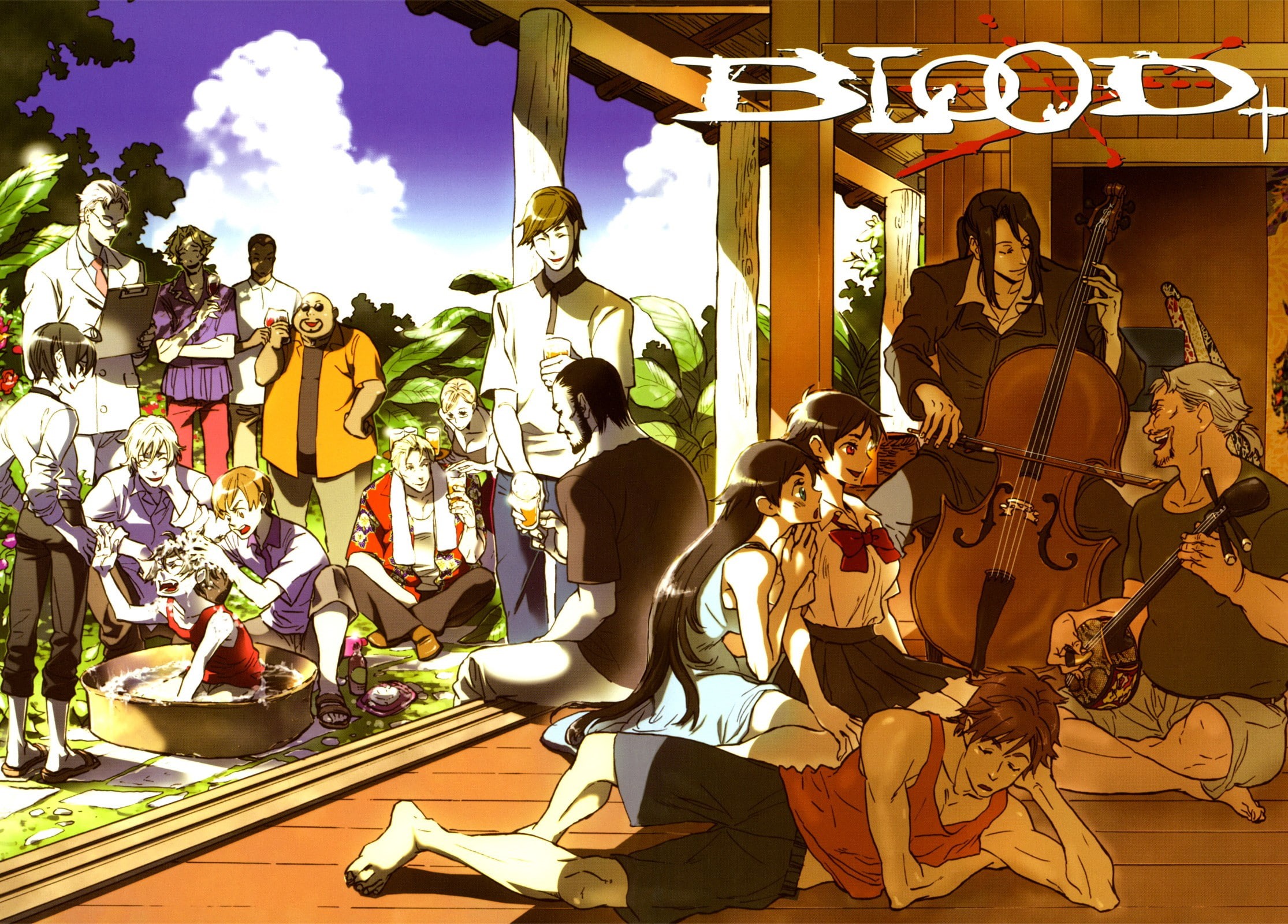 Miyagusuku Kai, amusement park ride, Diva, crowd, group of people, representation, men, day, leisure activity, lifestyles, David (Blood+), music, human representation, HD Wallpaper