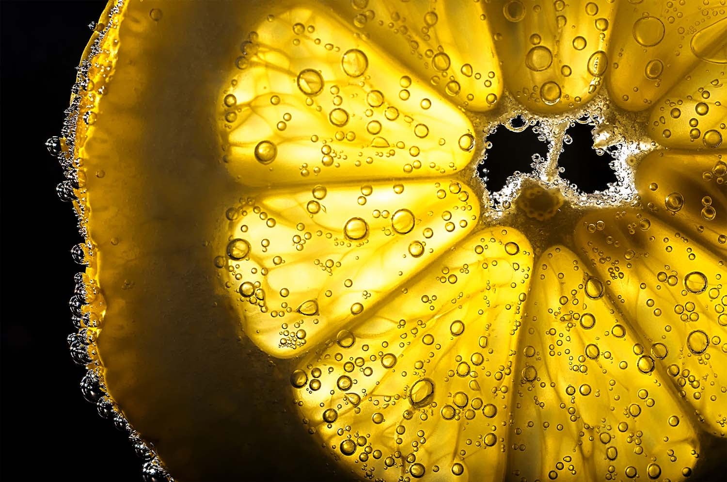yellow, fruit, close-up, 720P, freshness, liquid, photography, drop, plant, HD Wallpaper