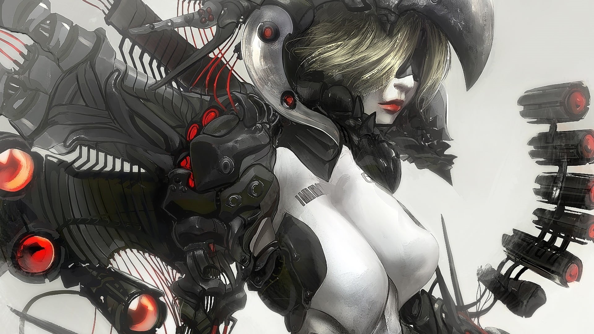 imagination, character, fantasy art, backgrounds, artwork, science, futuristic, arts culture and entertainment, robot, helmet, occupation, 1080P, science fiction, HD Wallpaper