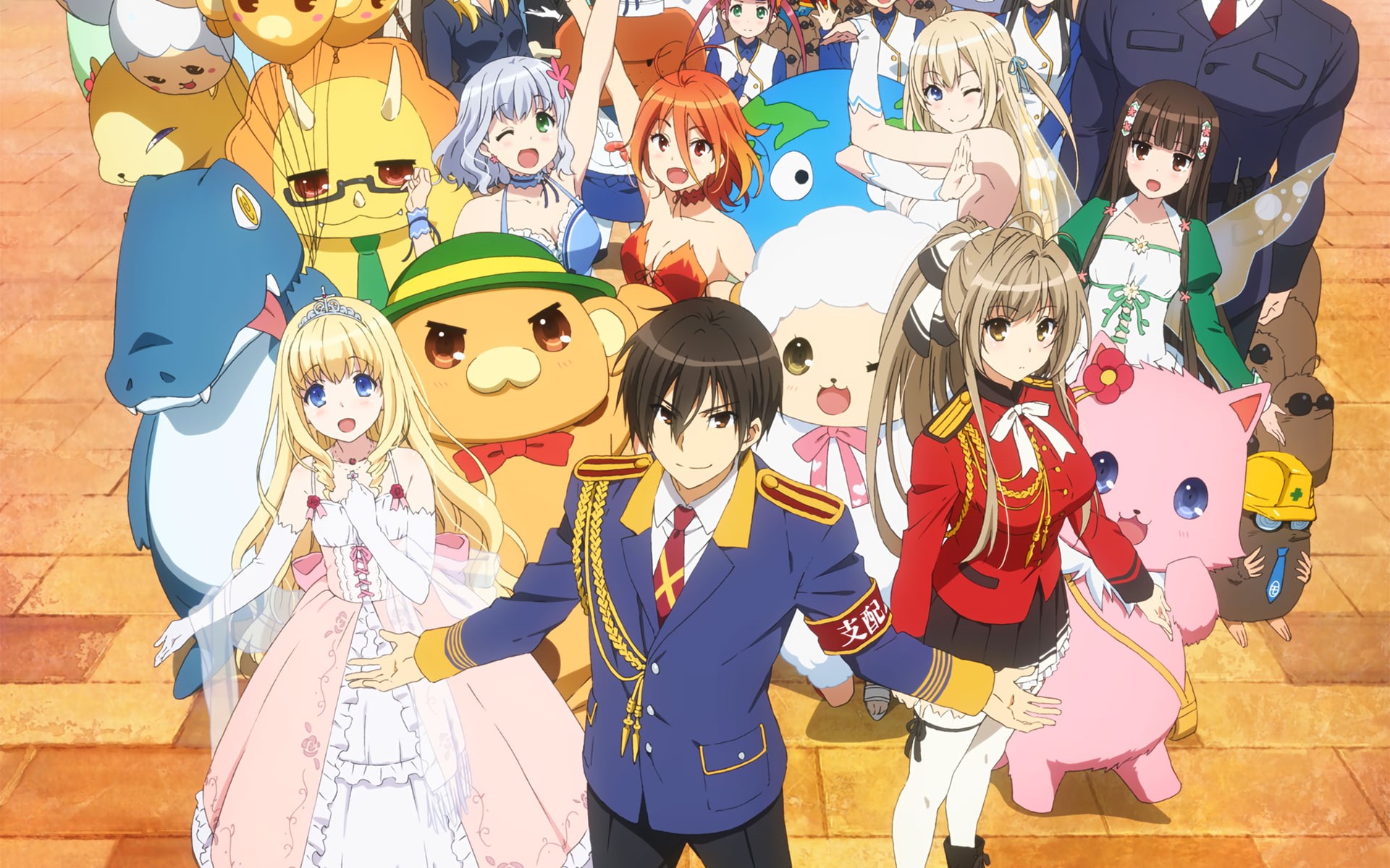 Kobori (Amagi Brilliant Park), Muse (Amagi Brilliant Park), Sylphy (Amagi Brilliant Park), Sento Isuzu, Fleuranza Latifa, Amagi Brilliant Park, Moffle (Amagi Brilliant Park), HD Wallpaper
