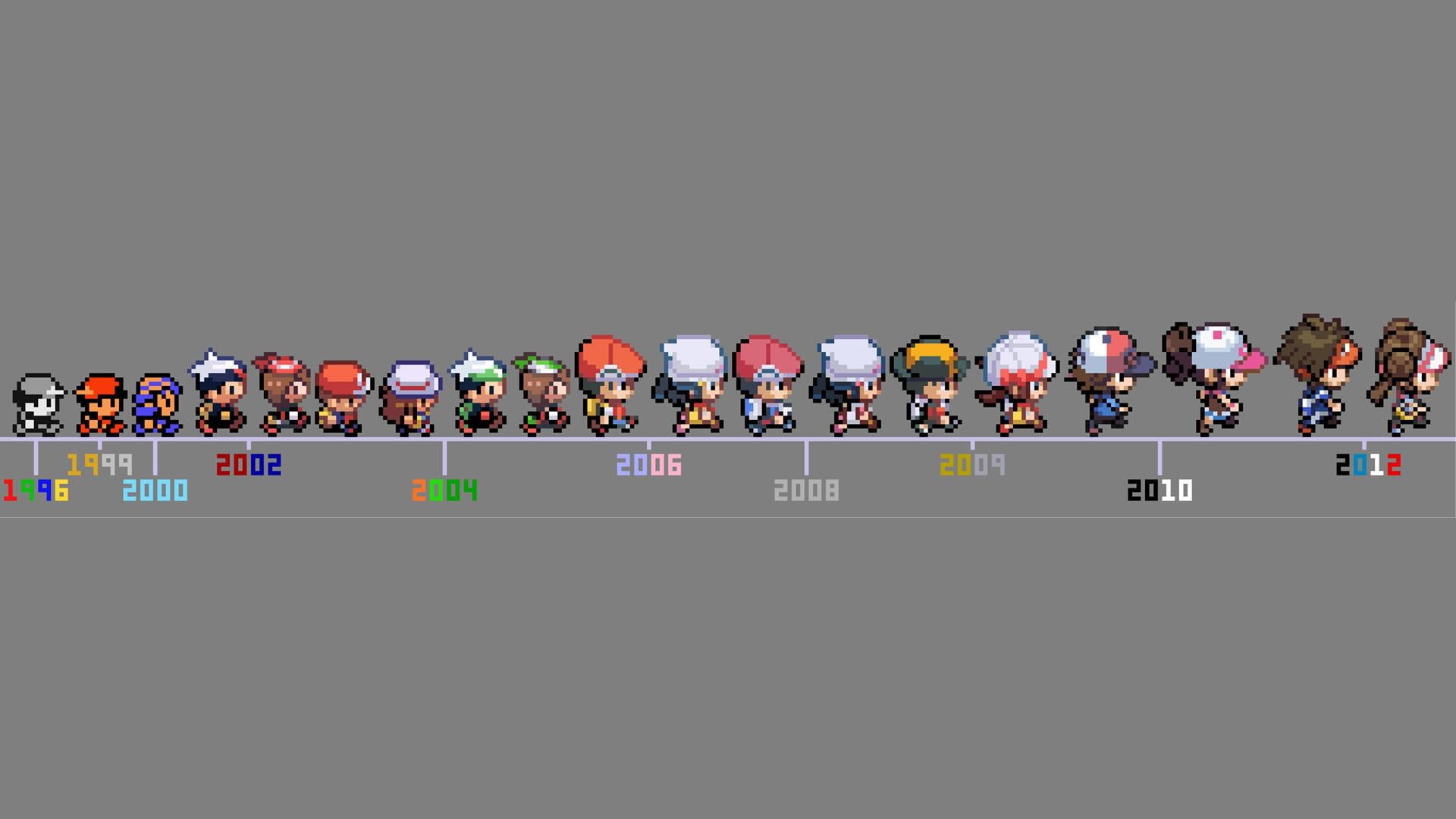 pokemon, illustrations, assorted, character, evolution, anime, 1920x1080, 1080P, HD Wallpaper