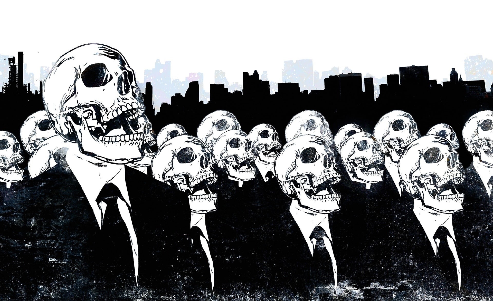 1080P, day, group, Aero, mask, side by side, arts culture and entertainment, nature, skeletons, no people, built structure, clear sky, city, landscape, HD Wallpaper
