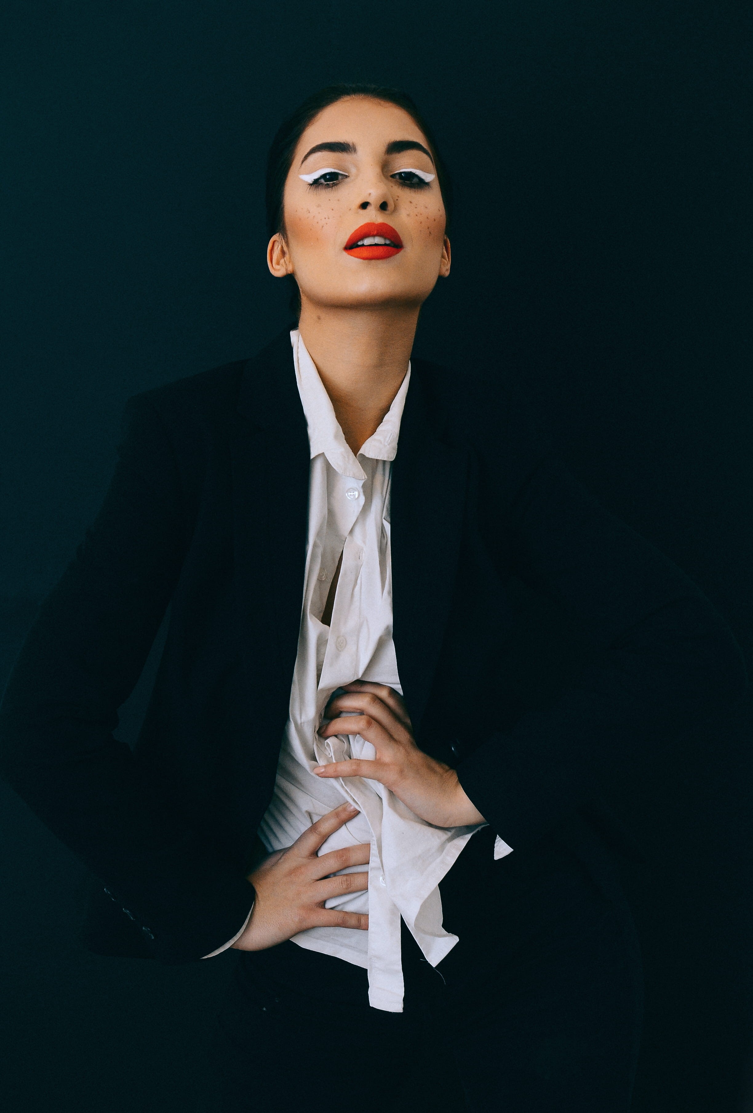 girl, jacket, pose, fashionable, fashion, young women, style, adult, photoshoot, person, beauty, contemporary, wear, one person, front view, 2K, stylish, Phone HD Wallpaper