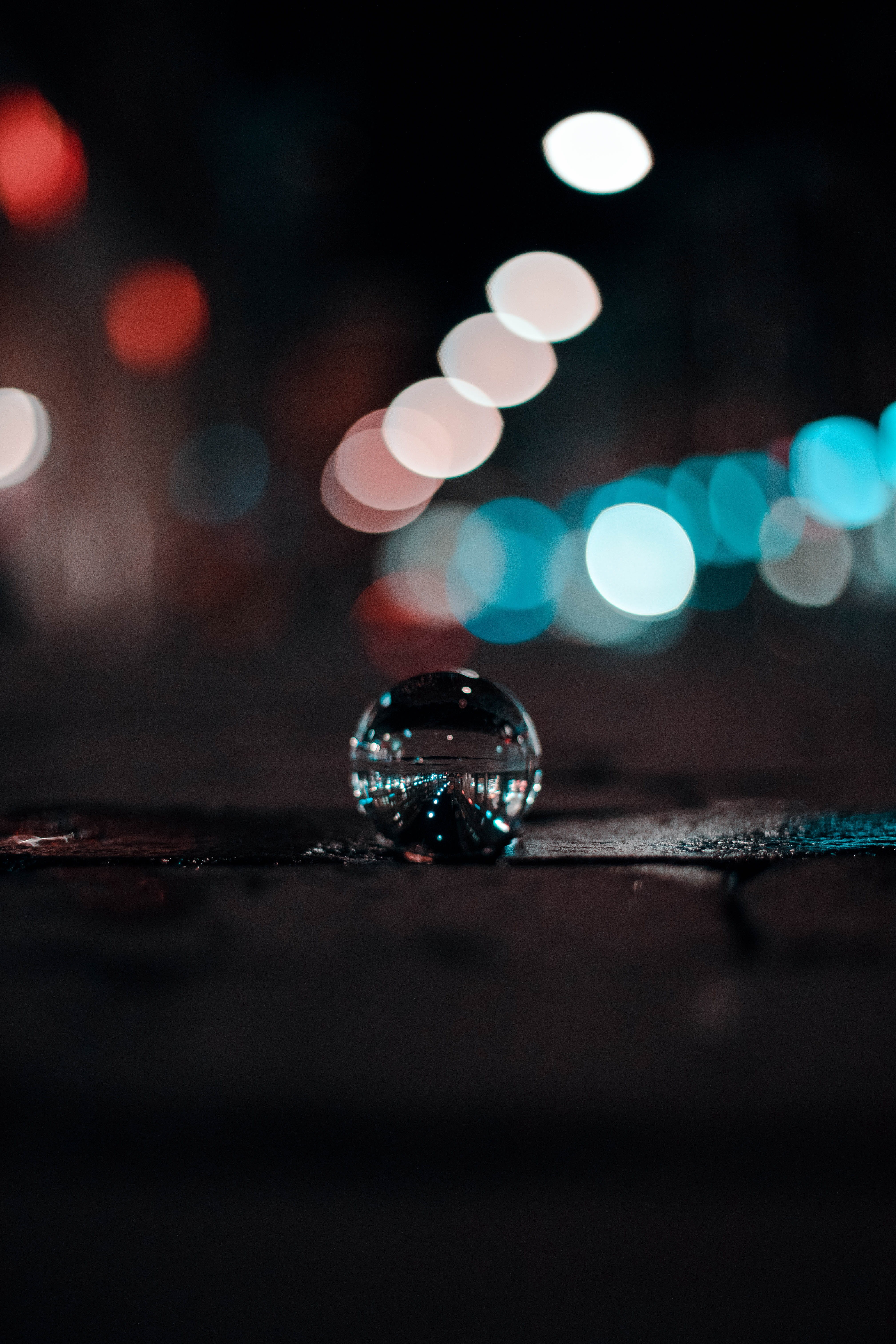 5K, decoration, lights, no people, glass ball, defocused, photo, selective focus, table, crystal ball, lighting equipment, reflection, nightlife, focus, Phone HD Wallpaper