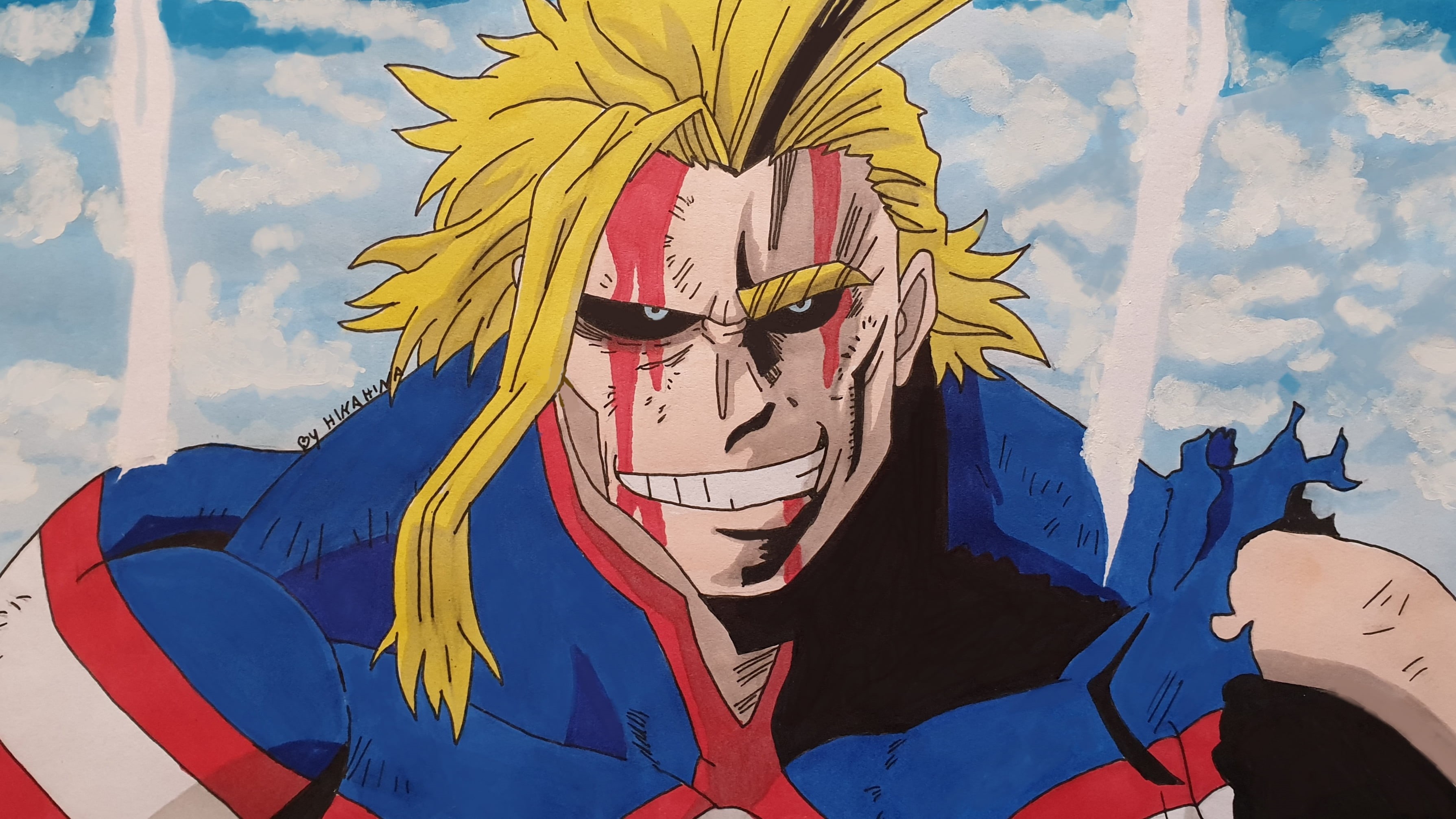 All Might, Anime, 2K, Toshinori Yagi, My Hero Academia, HD Wallpaper