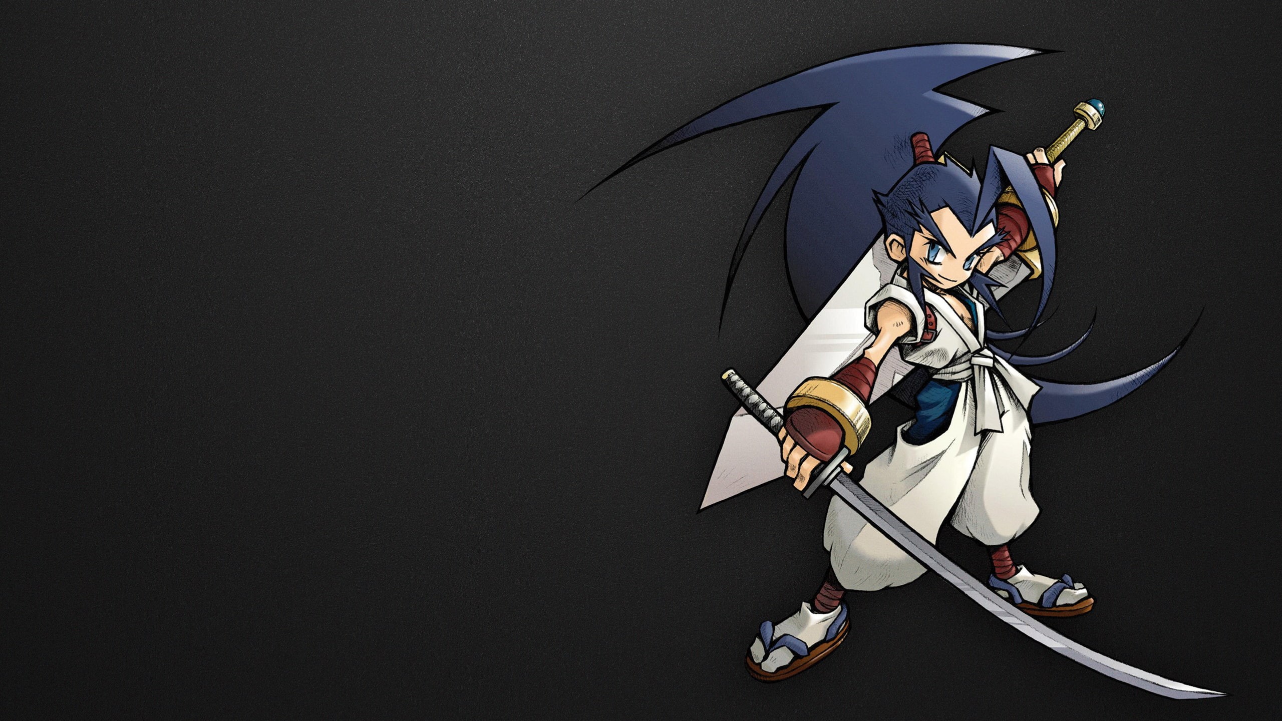 protection, leisure activity, copy space, young adult, adult, sword, success, Miyamoto Musashi, black background, cut out, one person, samurai, men, motion, HD Wallpaper
