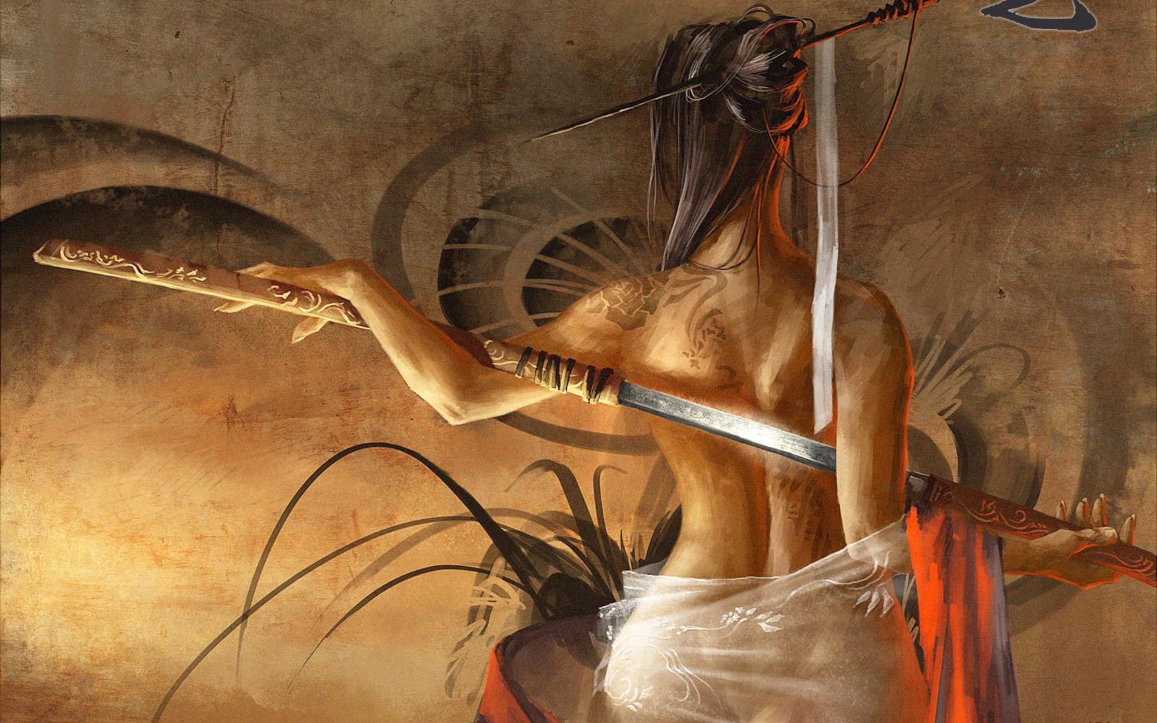 720P, samurai, hd, fantasy, HD Wallpaper