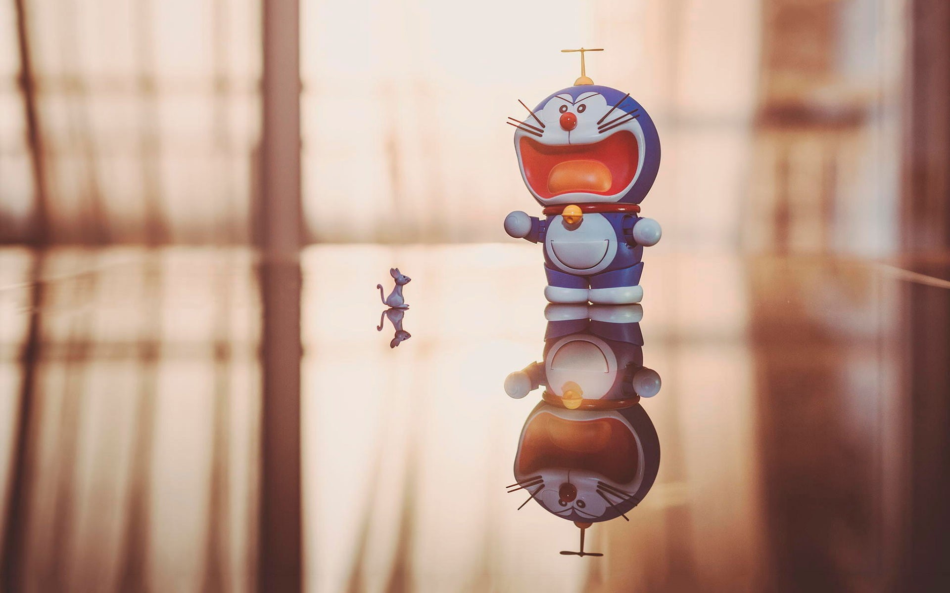 doraemon, day, close-up, nature, retro styled, decoration, music, representation, group of objects, wood - material, 1080P, technology, focus on foreground, HD Wallpaper