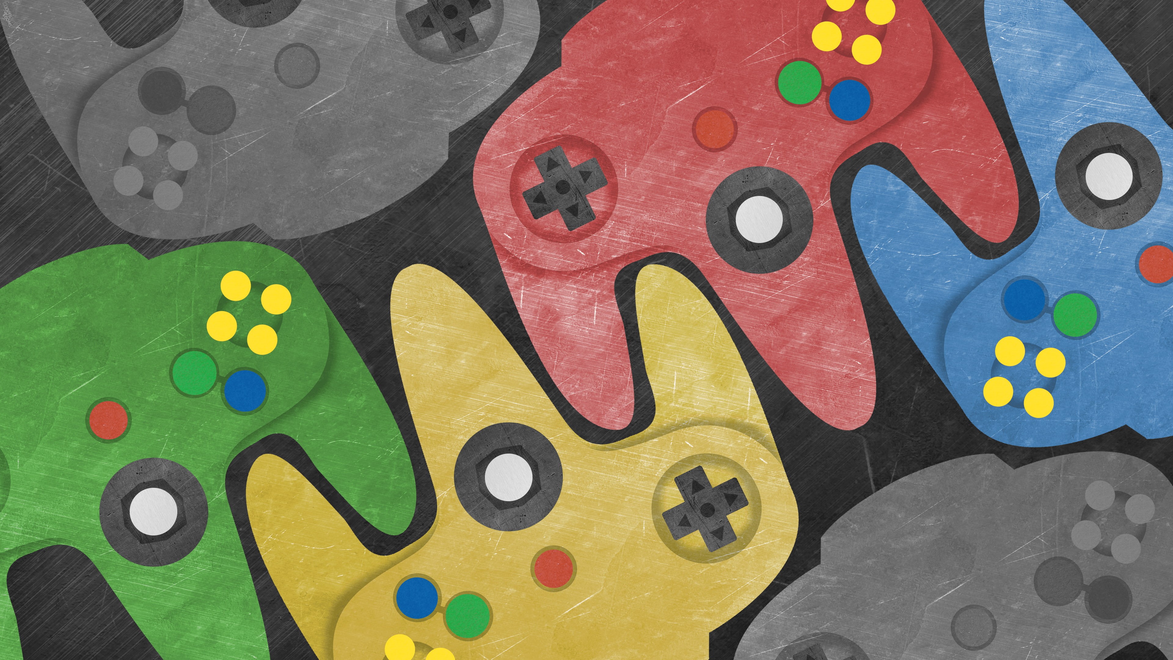 joystick, controllers, Nintendo 64, N64, video games, Nintendo Entertainment System, 4K, HD Wallpaper
