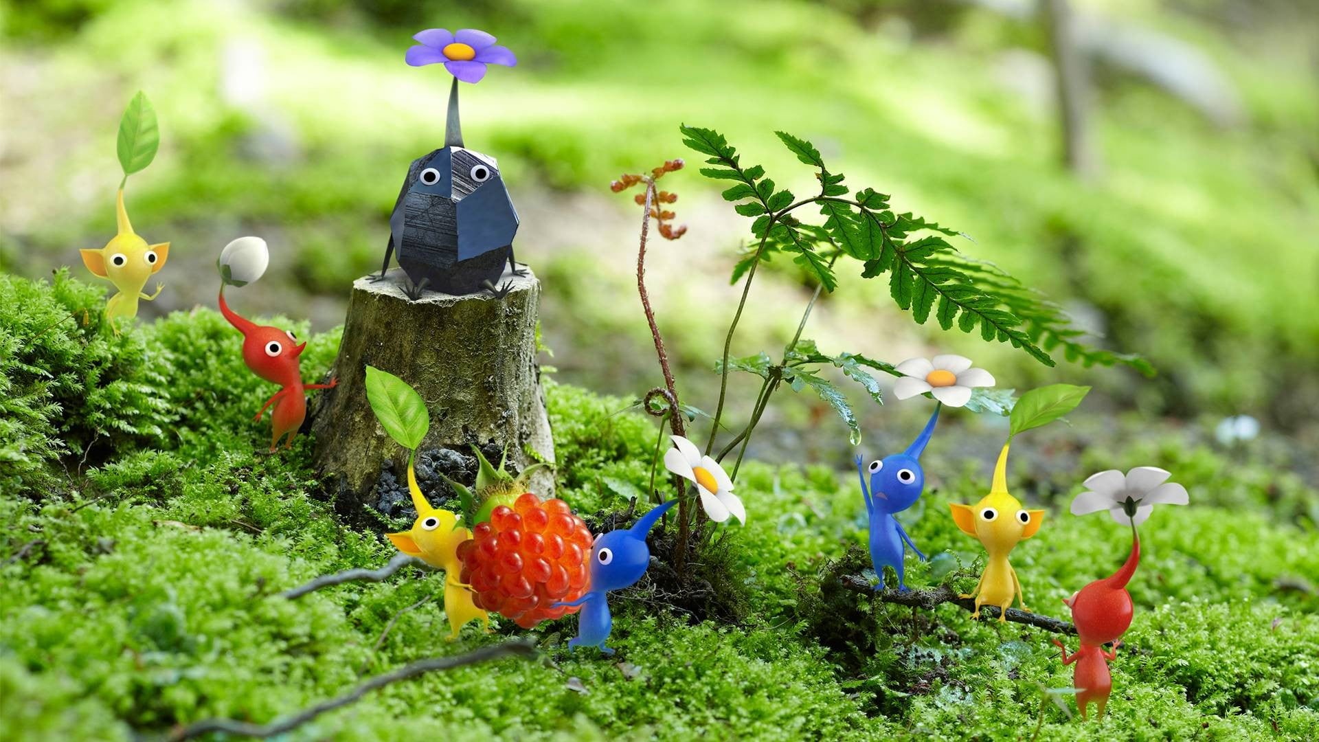 collection, land, growth, art and craft, field, toy, decoration, leafed, color, Nintendo, pikmin, green color, plant, day, assorted, 1080P, no people, HD Wallpaper