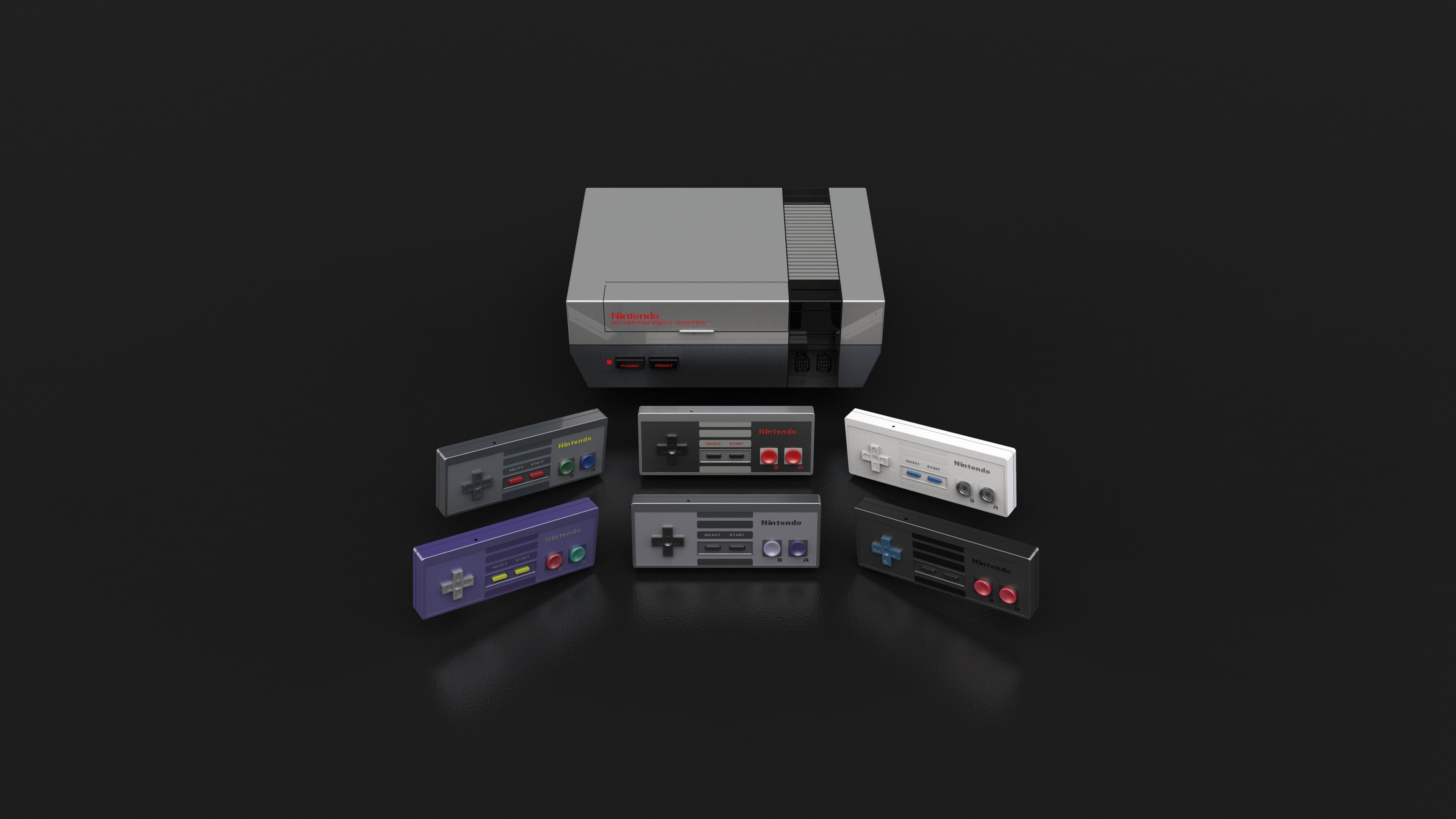 Colorful, Nintendo Switch, Nintendo Wii, retro Games, Controllers, Nintendo Gamecube, video games, Nintendo 64, 4K, Retro console, Retro computers, Nintendo Entertainment System, HD Wallpaper