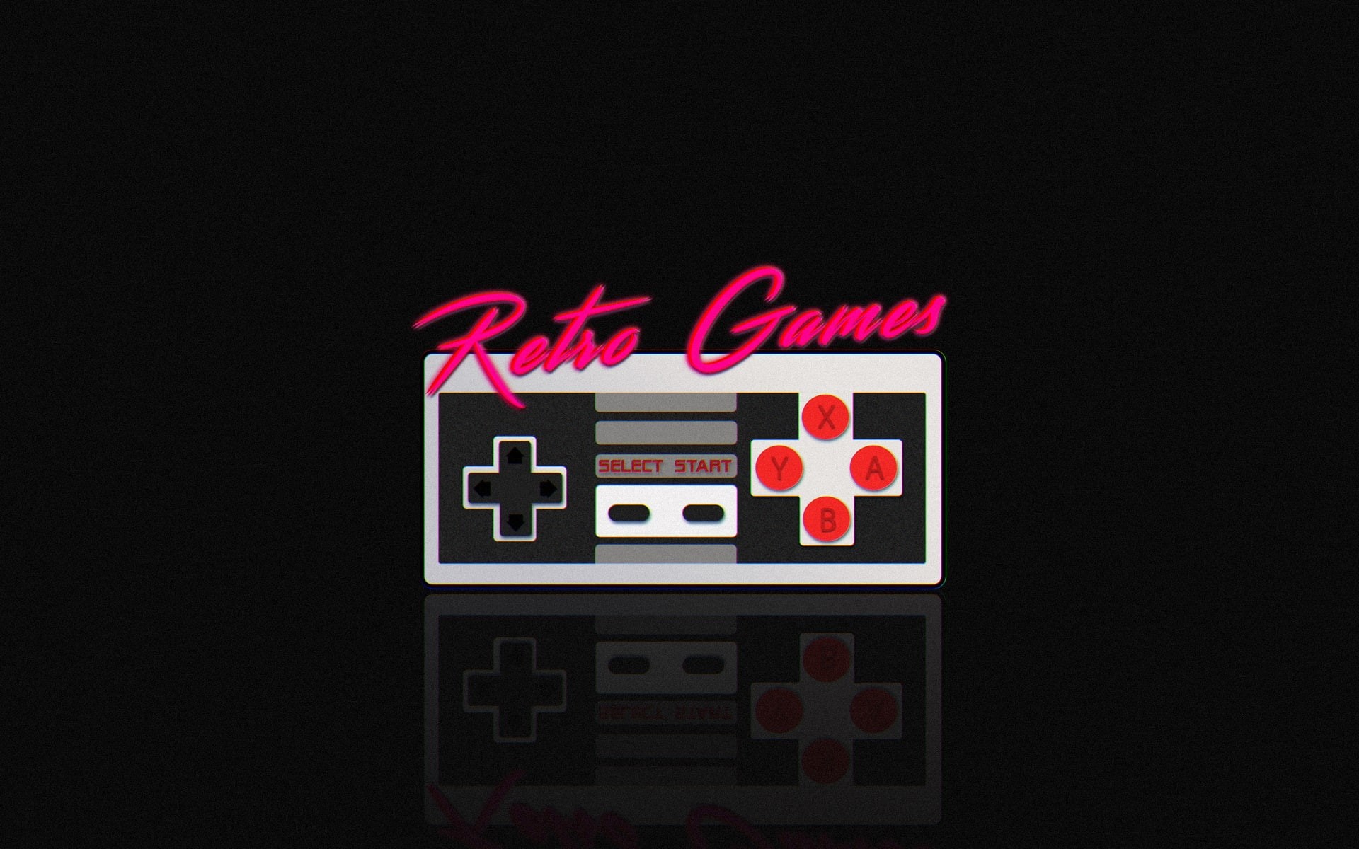 typography, Nintendo Entertainment System, night, no people, controllers, finance, arts culture and entertainment, studio shot, western script, neon, video games, HD Wallpaper